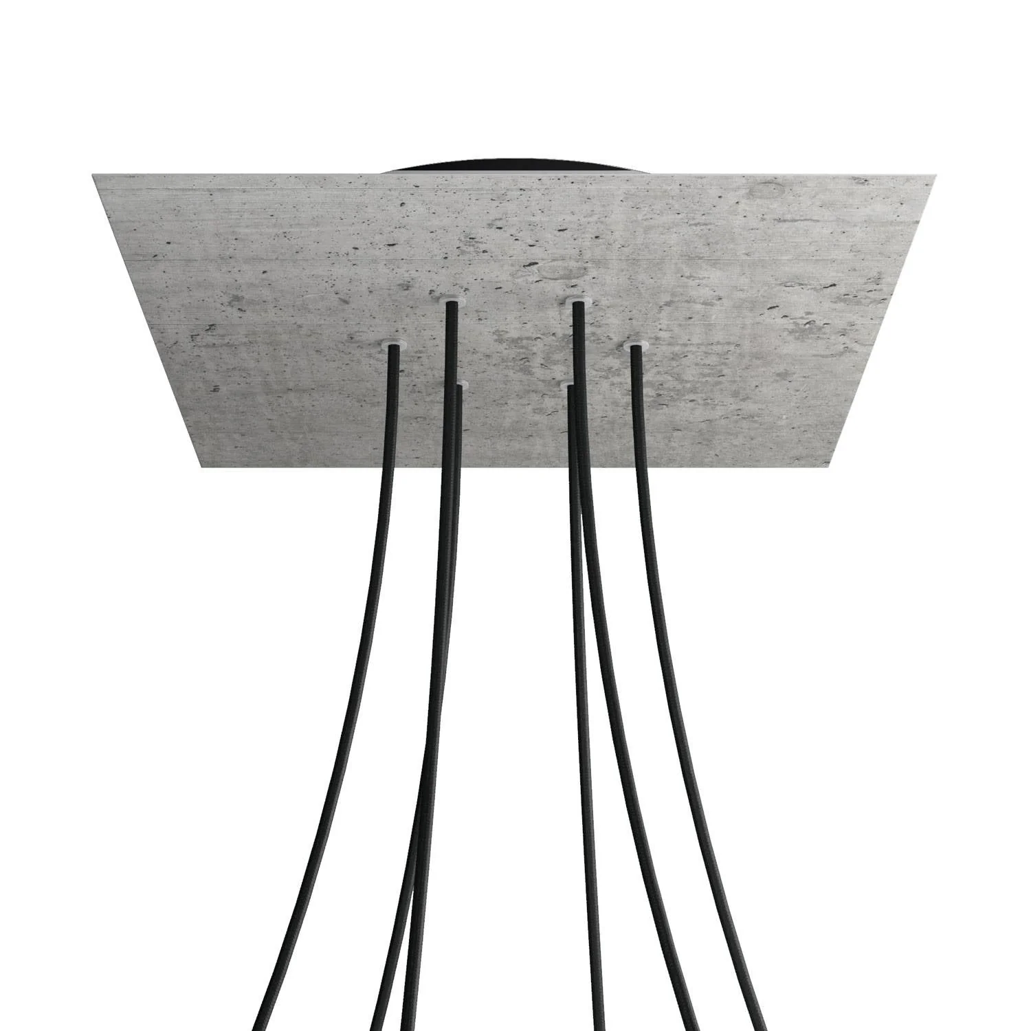 Baldachin XXL Rose-One quadratisch, 400 mm mit 6 Löchern und 4 seitlichen Löchern – Beton - Image 8