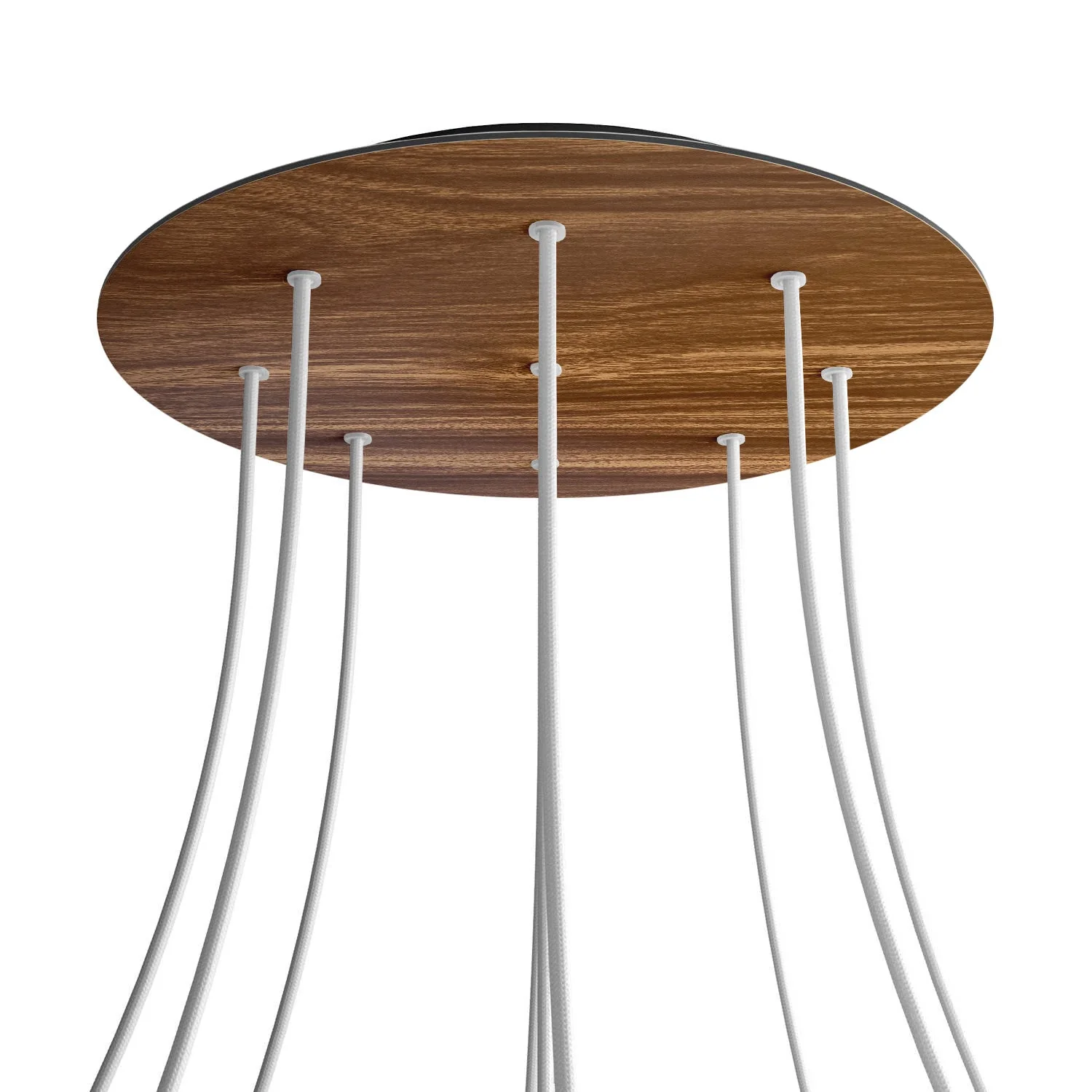 XXL Rund-Baldachin Rose-One, Durchmesser 400 mm mit 9 Löchern und 4 seitlichen Löchern - Holz - Image 8
