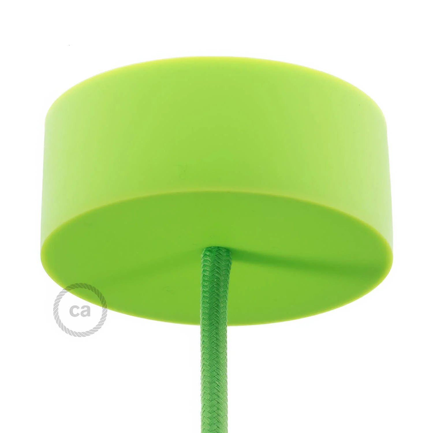 Kit zylindrischer Lampenbaldachin aus Silikon – Limette
