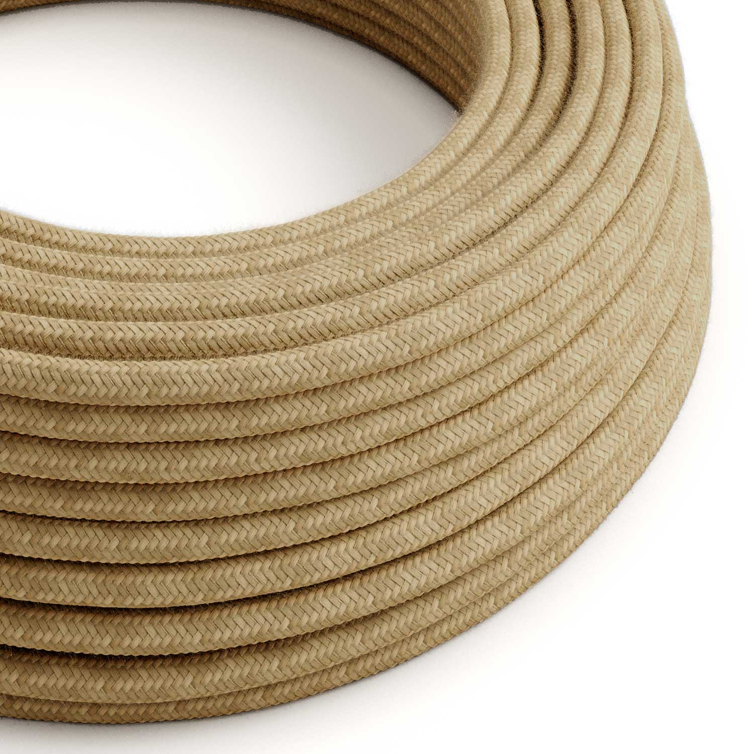 Rundes Elektrokabel mit SN06 Jute-Ummantelung für den Außenbereich – Kompatibel mit Eiva Outdoor