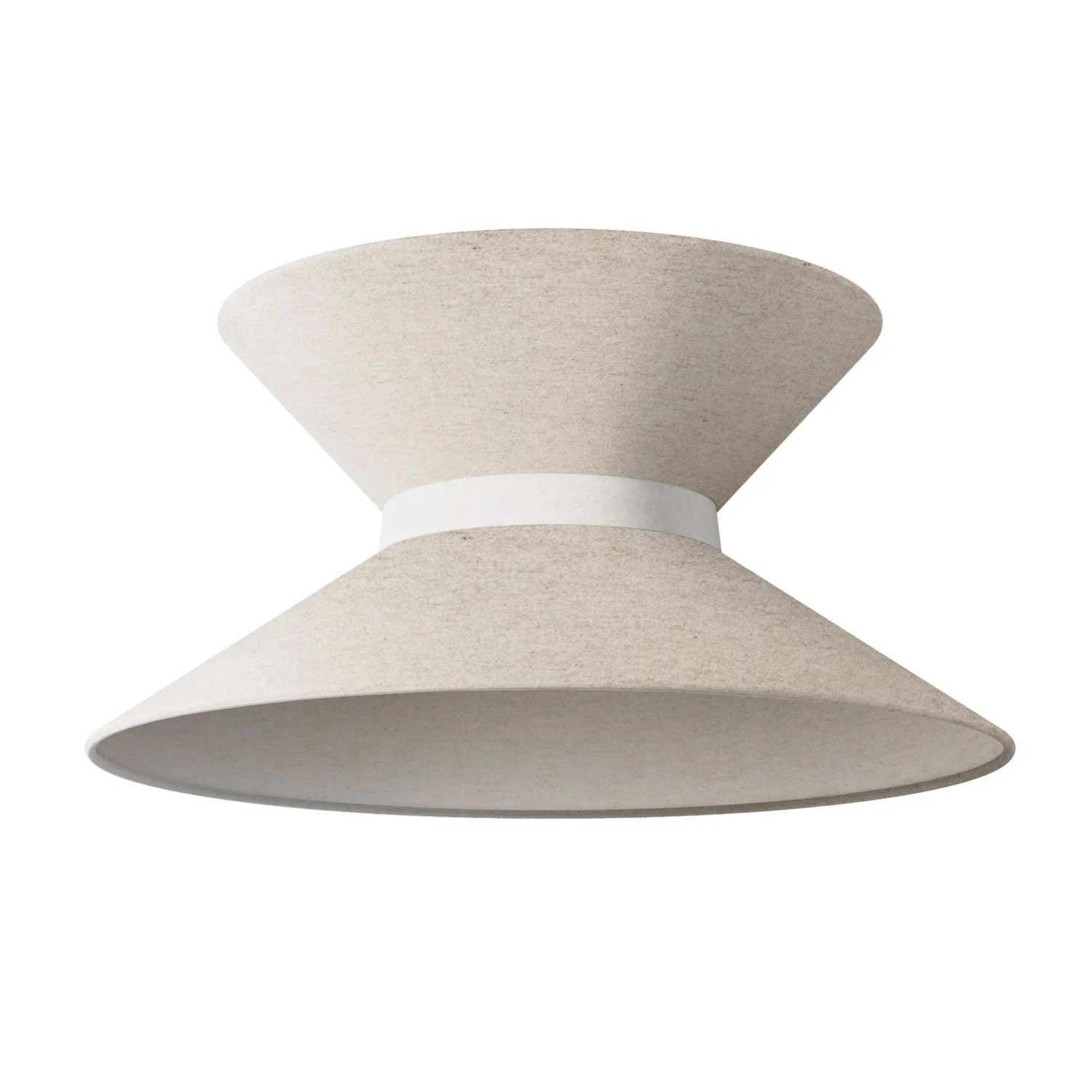 Stoffschirm Clessidra für Pendelleuchte – Wolle Beige