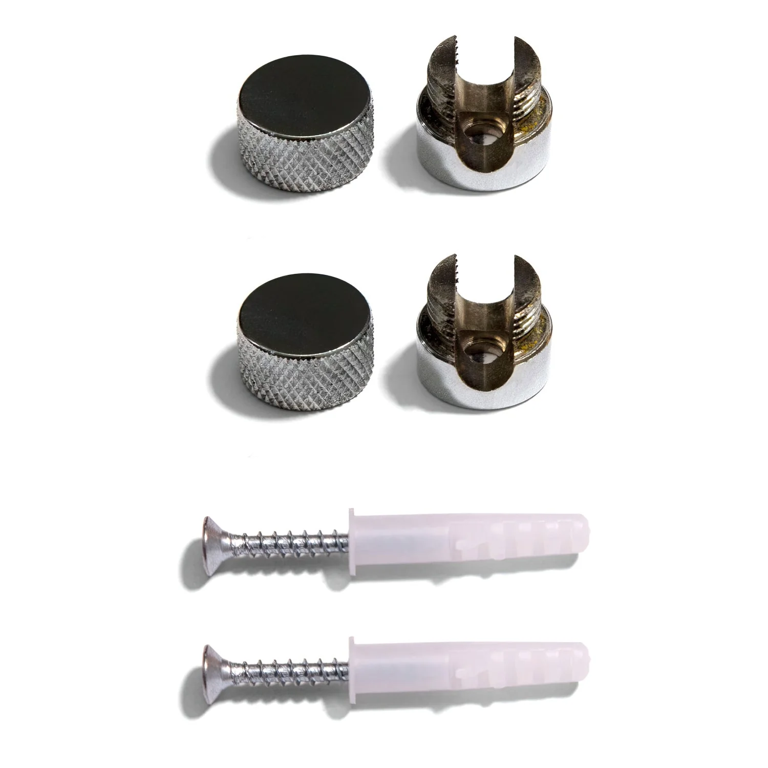Sarè – Wandhalter, Metallkabeldurchführung für Textilkabel – Chrom - Image 2
