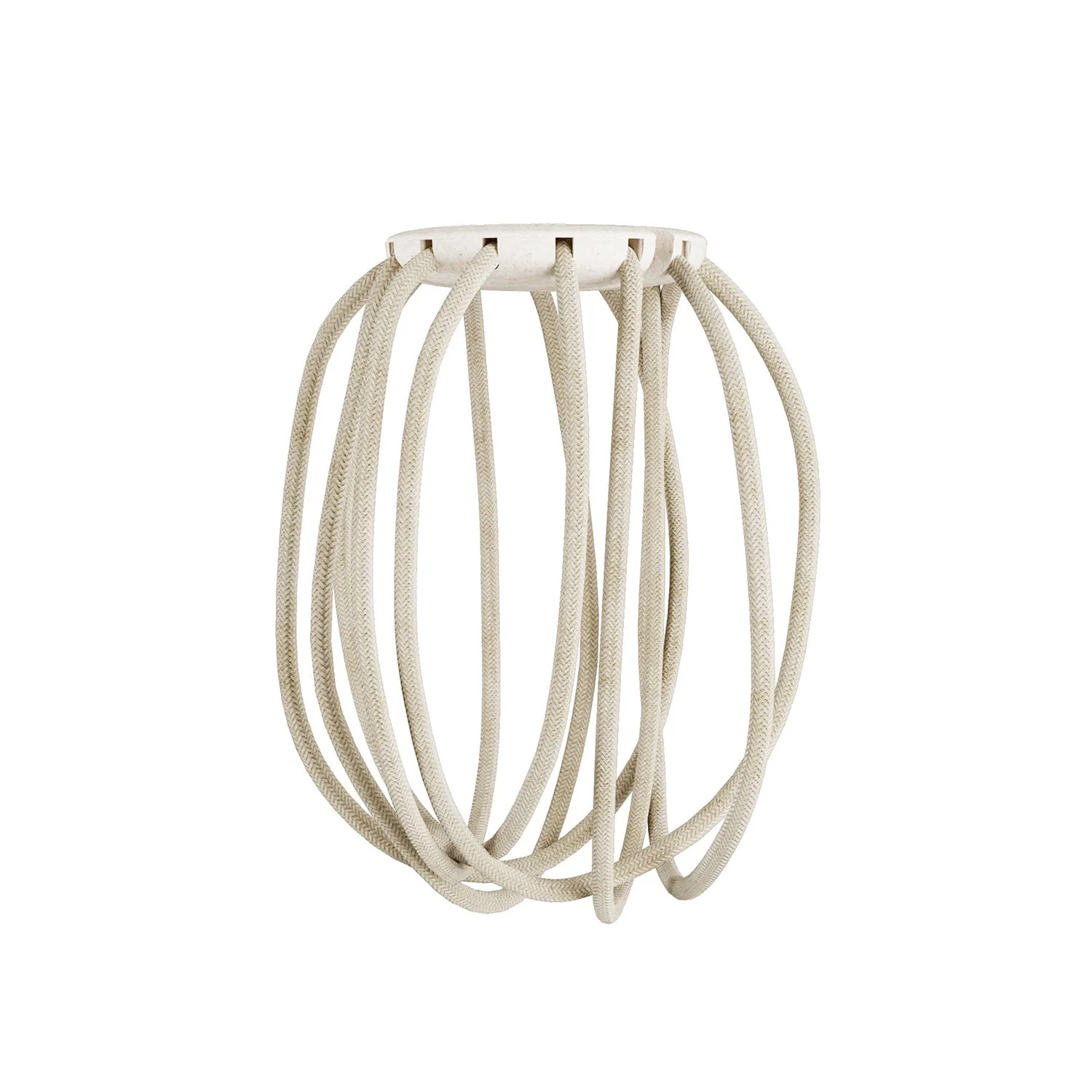 50 cm Multicolor Cablò Lampenschirm und weiße Leinenkabel