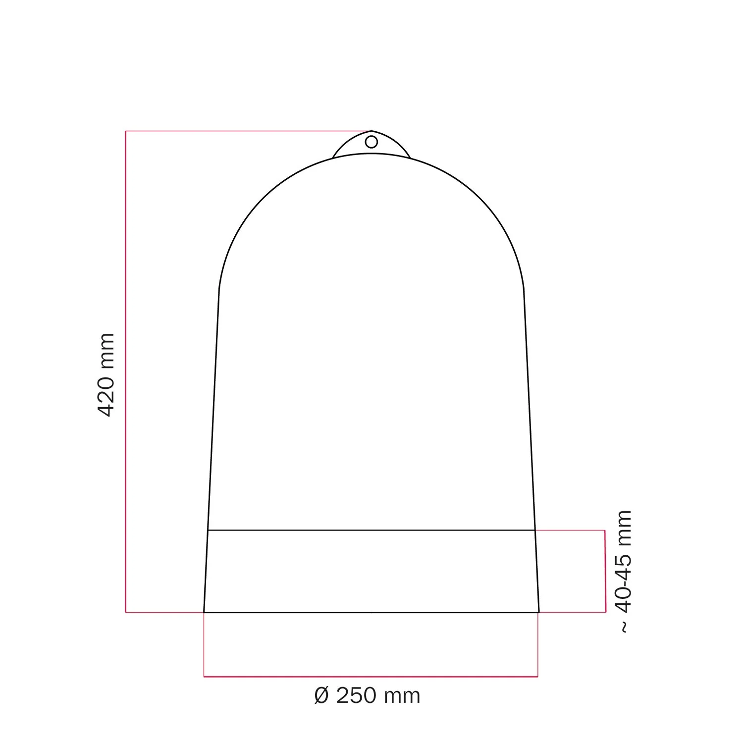 XL Campana-Lampenschirm, zweifarbige Keramik Weiß und Blau, Materia-Kollektion – Made in Italy - Image 4