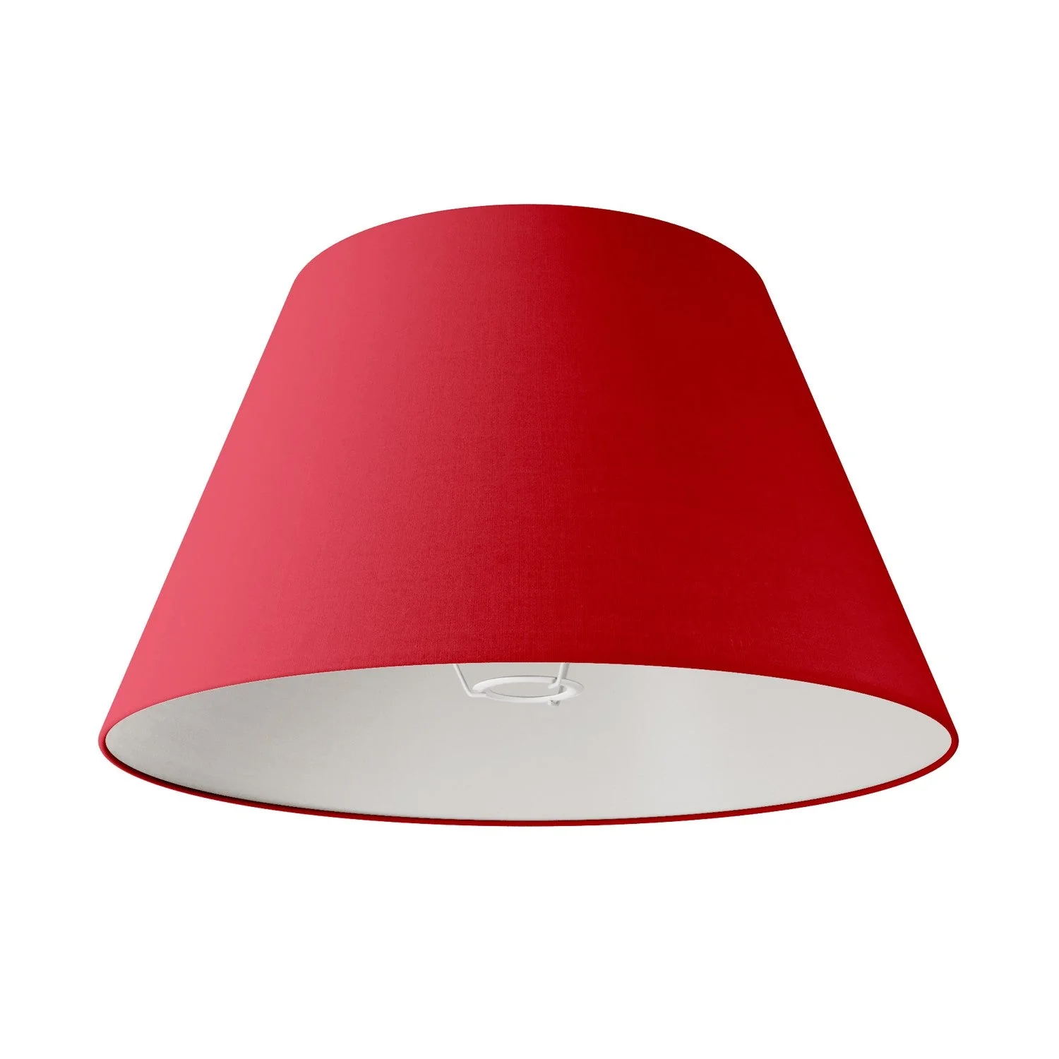 Impero Lampenschirm L für Tischlampe oder Wandleuchte mit E27-Fassung – Made in Italy – Stoff Rot