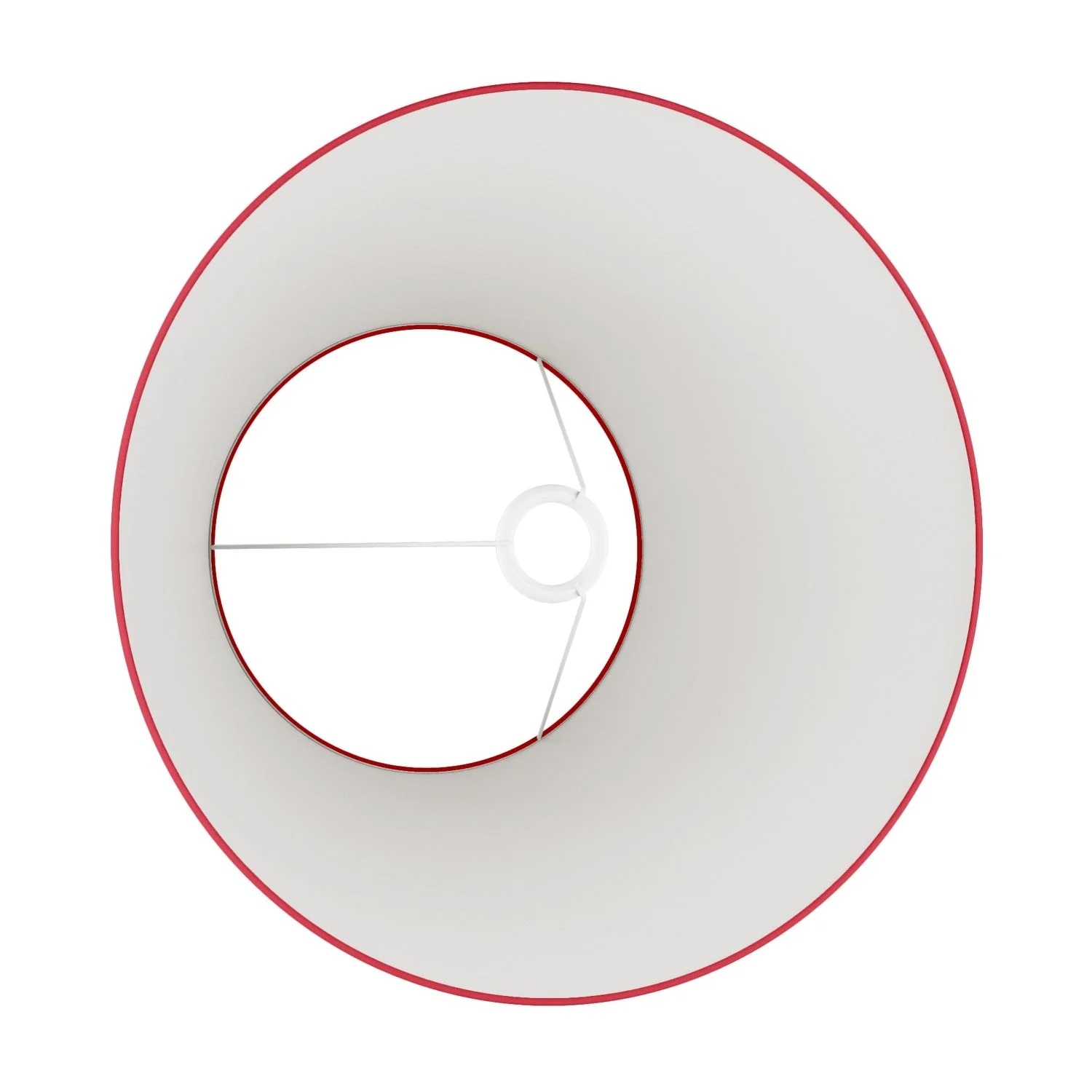 Impero Lampenschirm L für Tischlampe oder Wandleuchte mit E27-Fassung – Made in Italy – Stoff Rot - Image 3