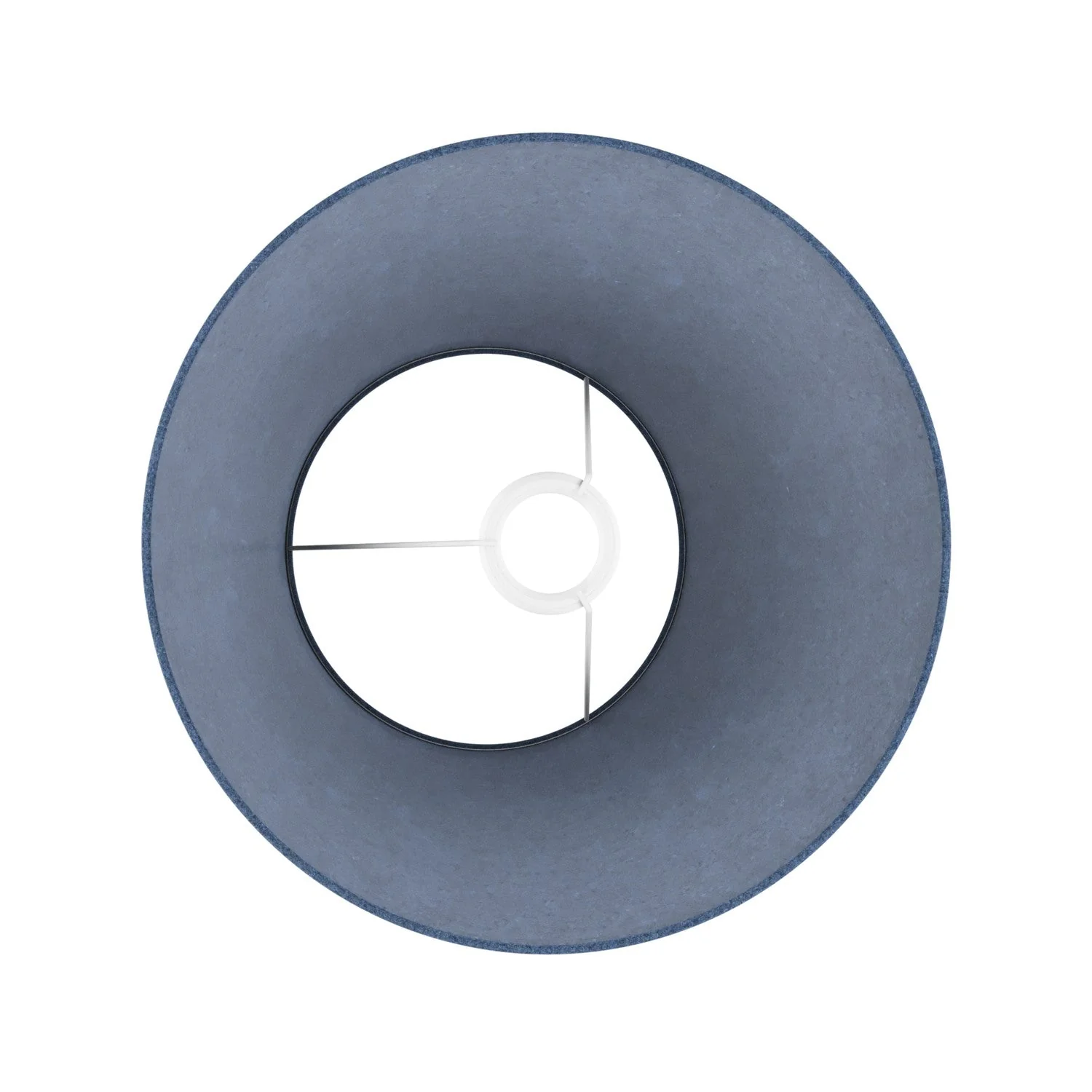Lampenschirm Impero M aus Stoff für Stehleuchten, E27-Fassung – Made in Italy – Blaue Wolle - Image 3
