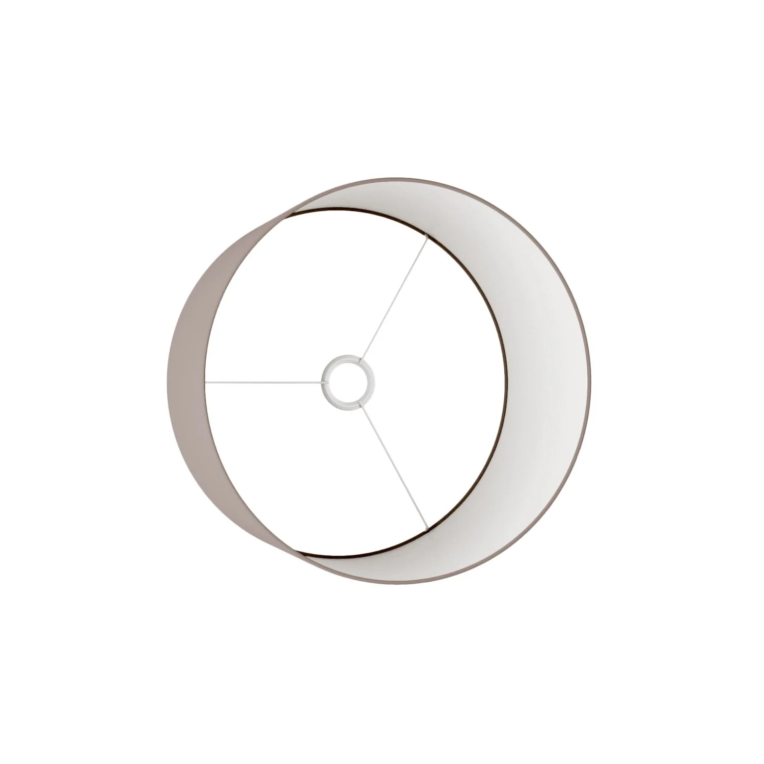 Cilindro L Lampenschirm aus Stoff, E27-Fassung – Made in Italy – Arenal Asche - Image 3