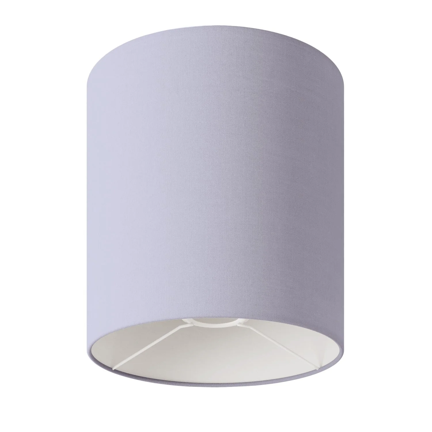 Zylinderschirm M aus Stoff mit E27-Fassung – Made in Italy – Teletta Flieder