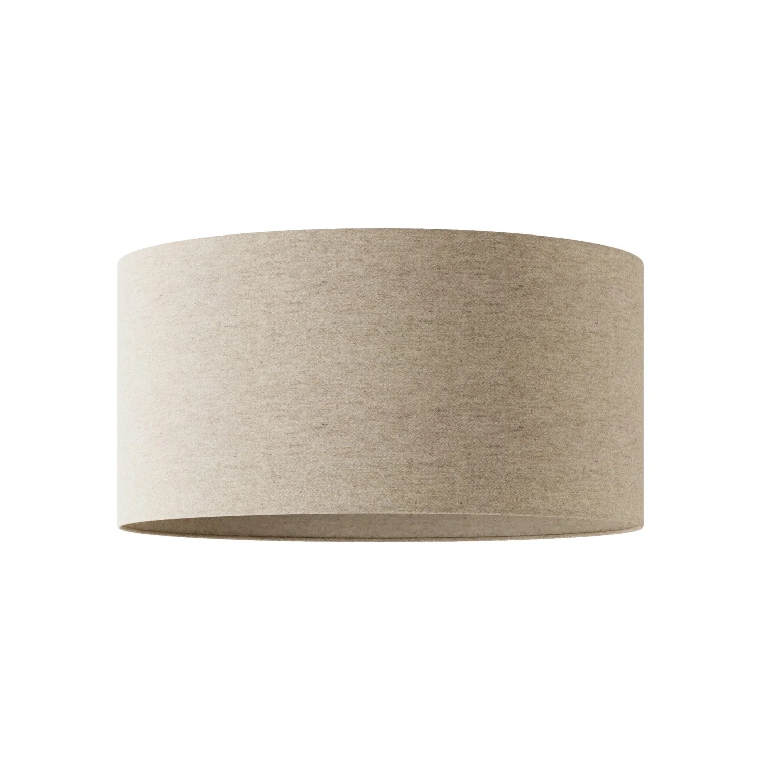 Zylinder Lampenschirm XL aus Stoff mit E27-Fassung – Made in Italy – Beige Wolle