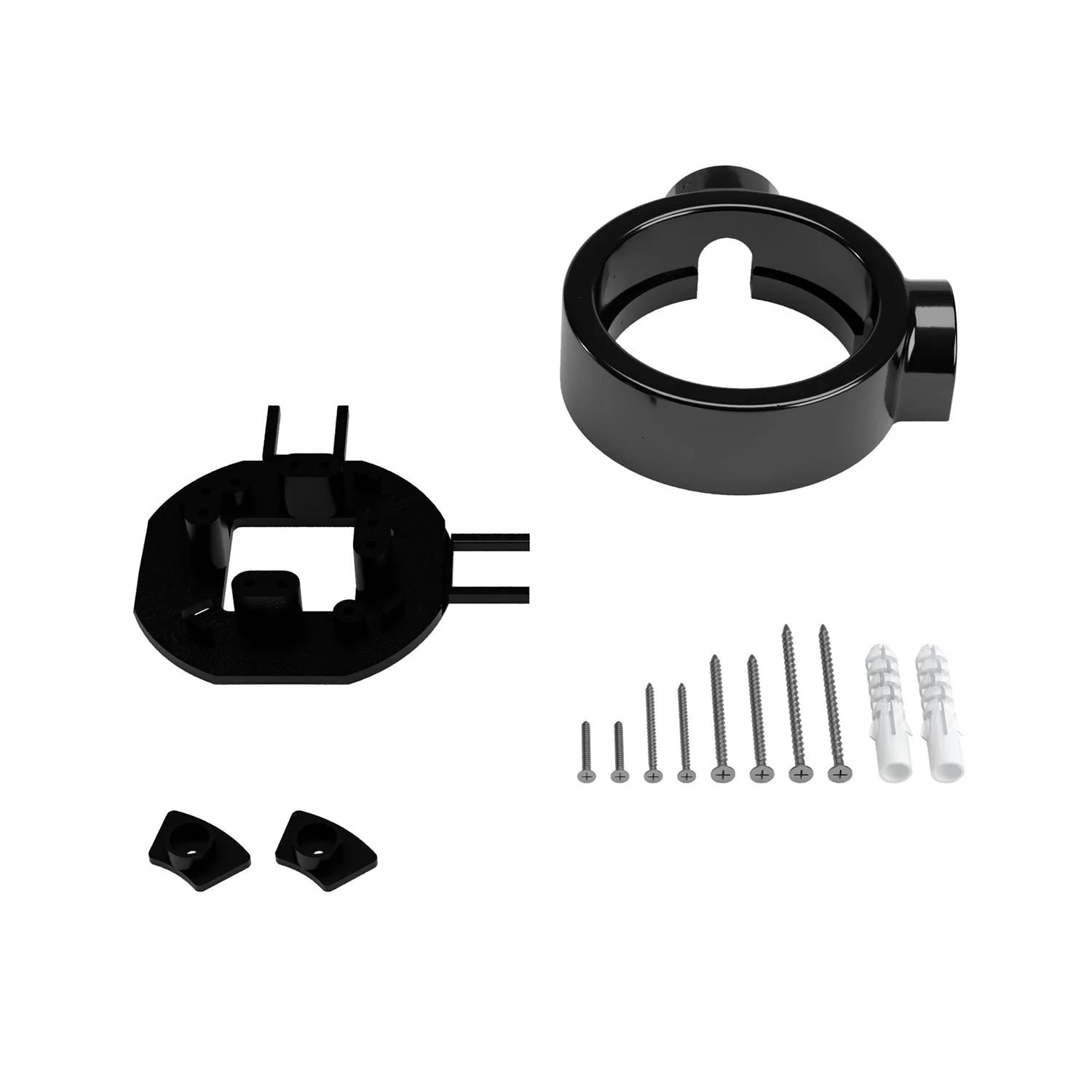 Sockel aus schwarzem Porzellan für Steckdose und Schalter/Wechselschalter, kompatibel mit Creative-Tubes – für 1 bis 4 Ausgänge. - Image 10