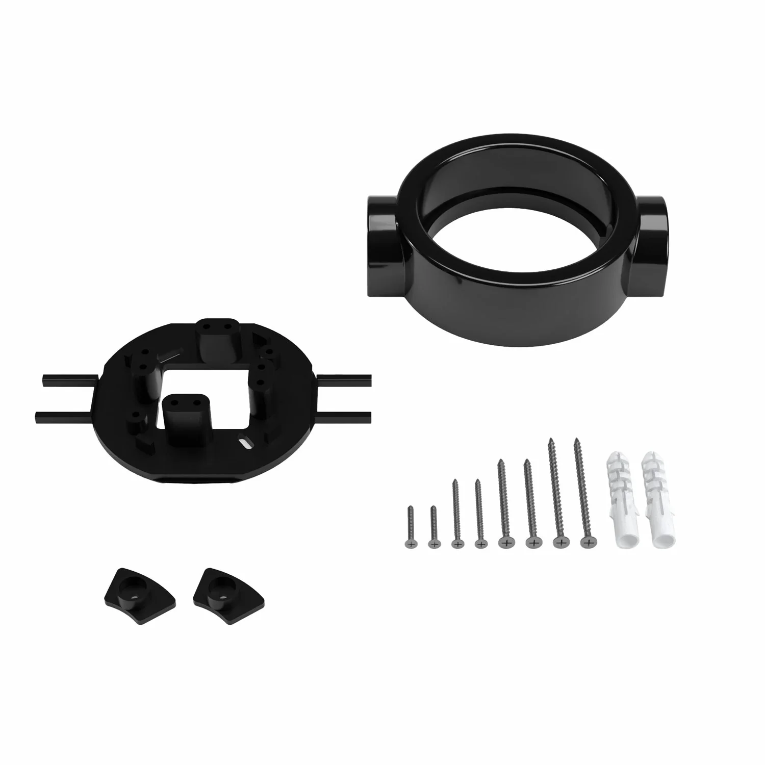 Sockel aus schwarzem Porzellan für Steckdose und Schalter/Wechselschalter, kompatibel mit Creative-Tubes – für 1 bis 4 Ausgänge. - Image 17