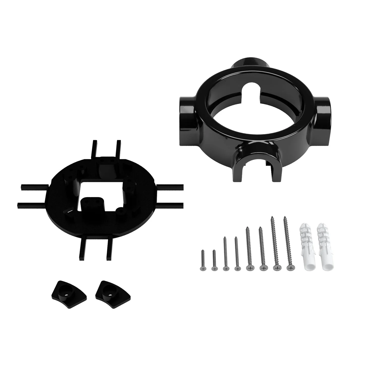 Sockel aus schwarzem Porzellan für Steckdose und Schalter/Wechselschalter, kompatibel mit Creative-Tubes – für 1 bis 4 Ausgänge. - Image 31