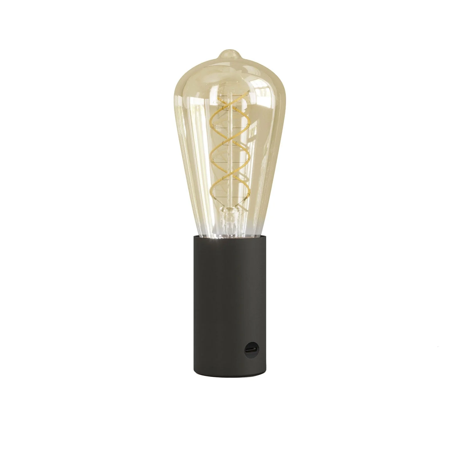 SI! Tragbare Lampe 5V mit ST64 Birne – Schwarz