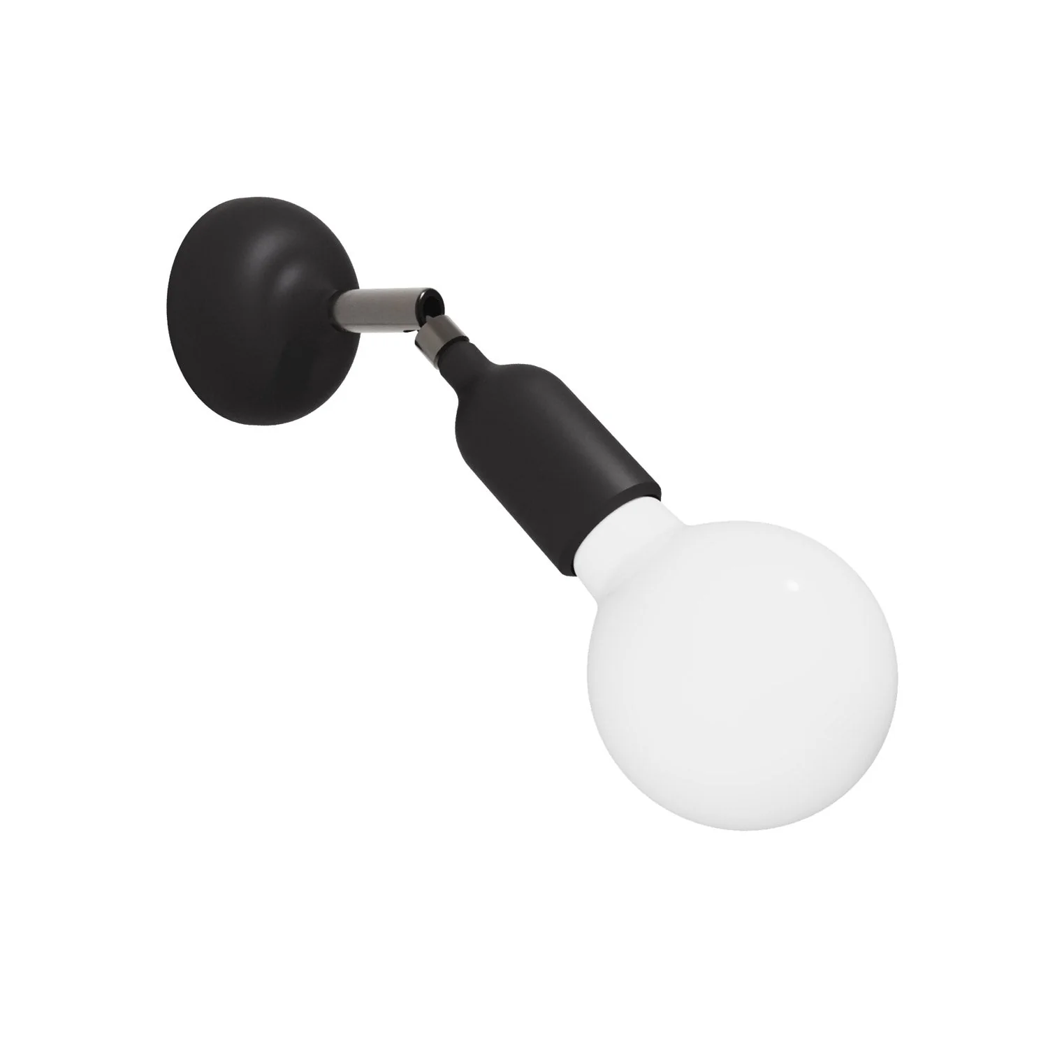 Fermaluce-Lampe aus Silikon mit Gelenk – Schwarz