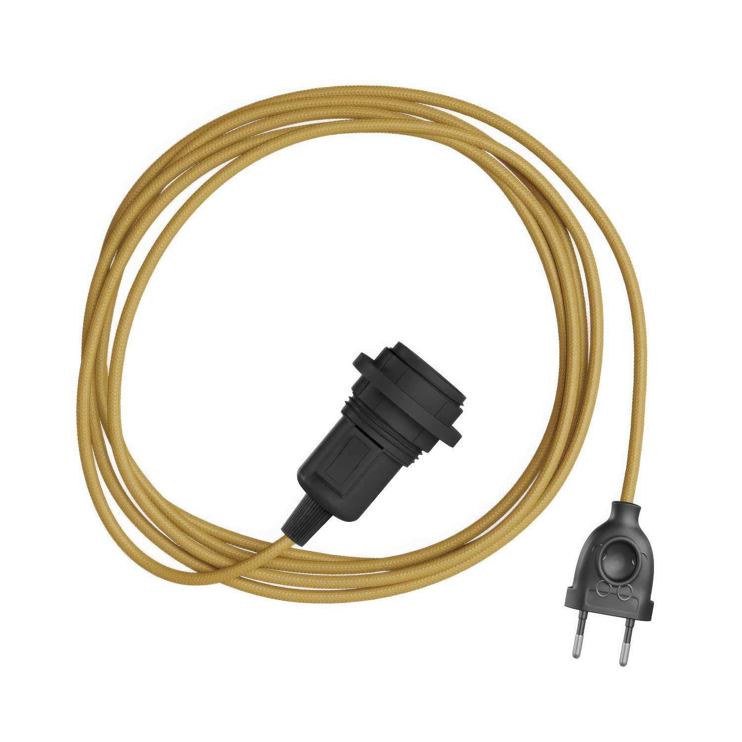 Snake für Lampenschirm – Plug-in-Lampe mit farbigem Stoffkabel RM25