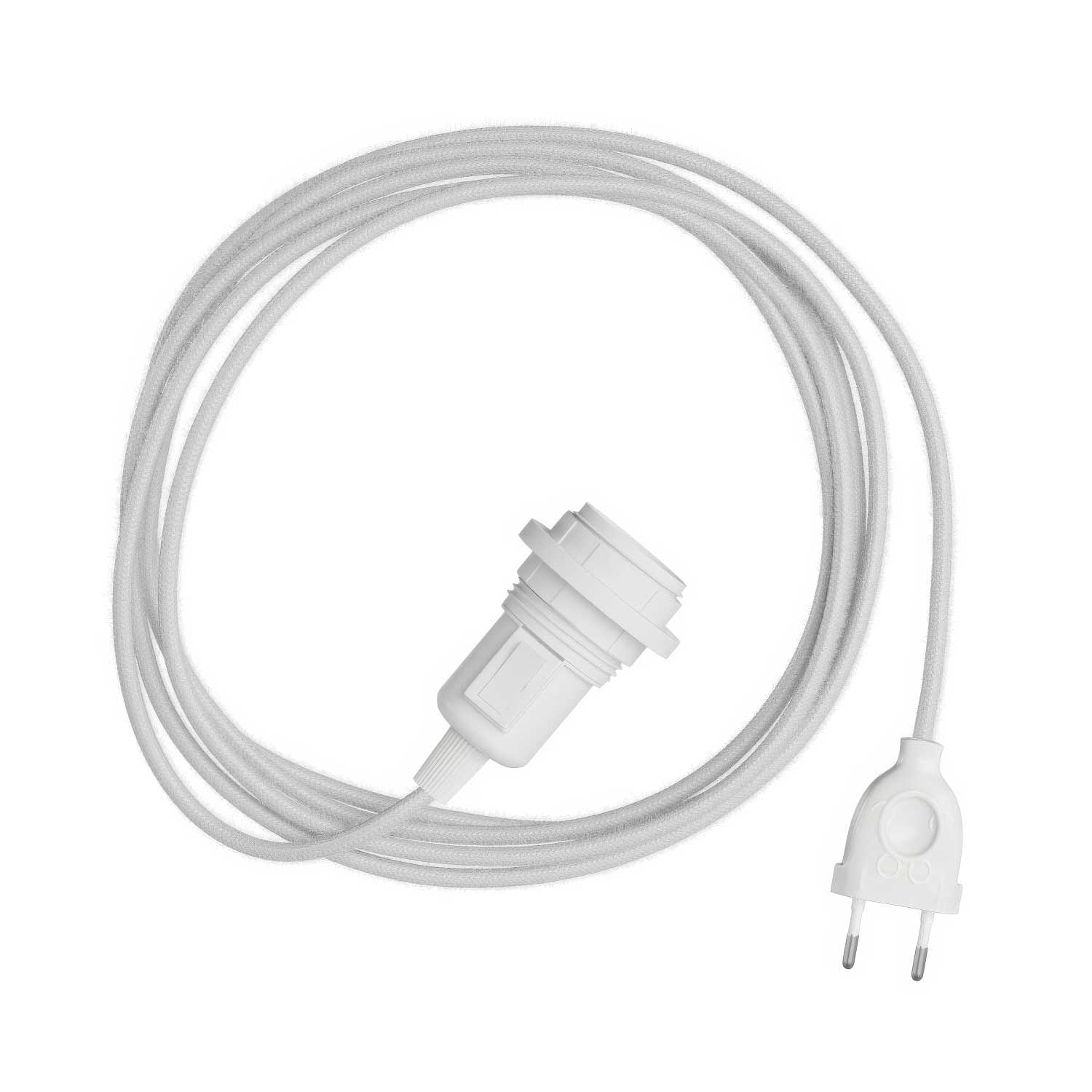 Snake für Lampenschirm – Plug-in-Leuchte mit farbigem Textilkabel RC01