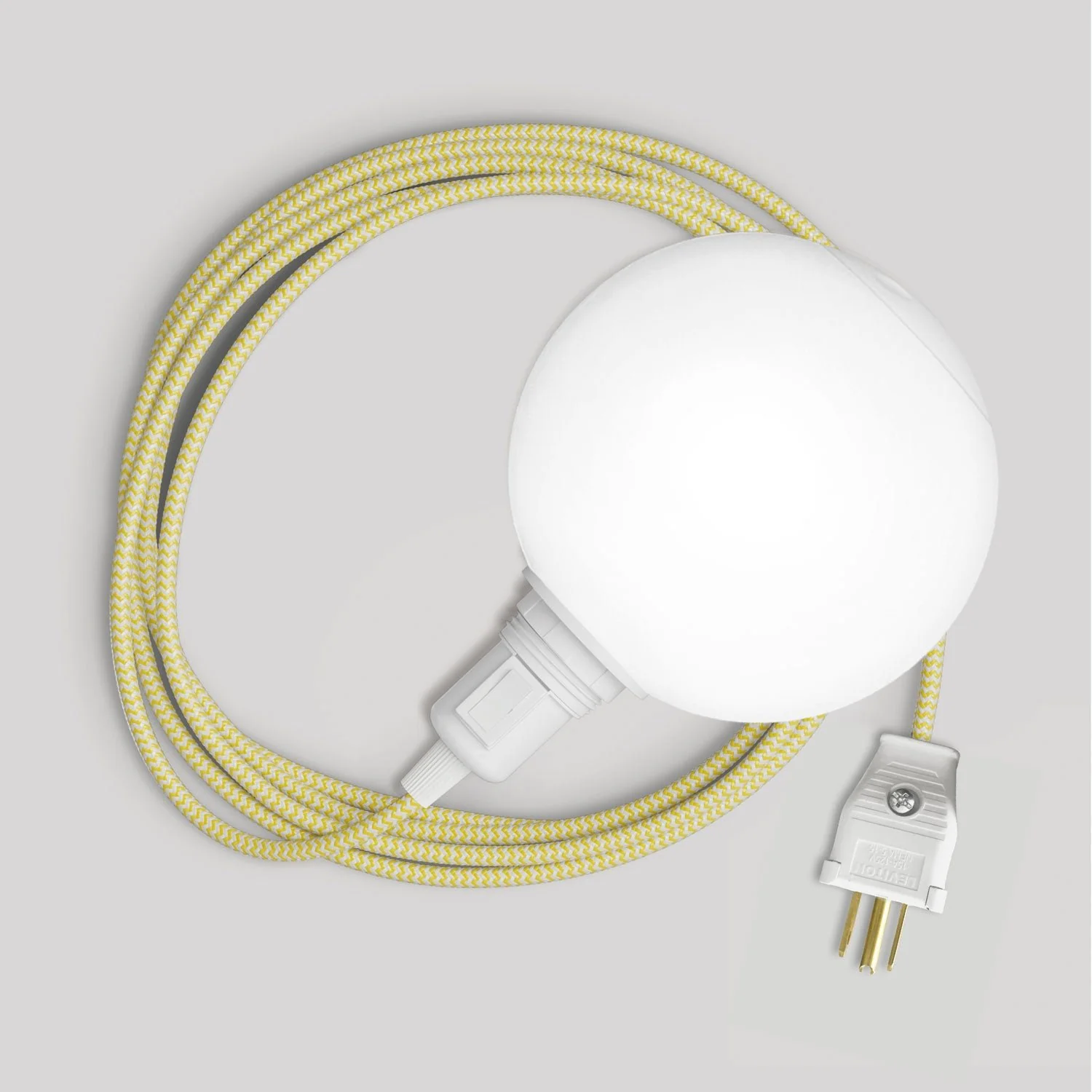Snake Tragbare Lampe mit Schalter, Stecker und Unbreak-a-Ball unzerbrechlichem Schirm – RZ10