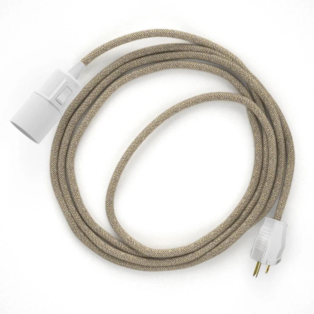 Snake – Steckerleuchte mit farbigem Textilkabel – RN01