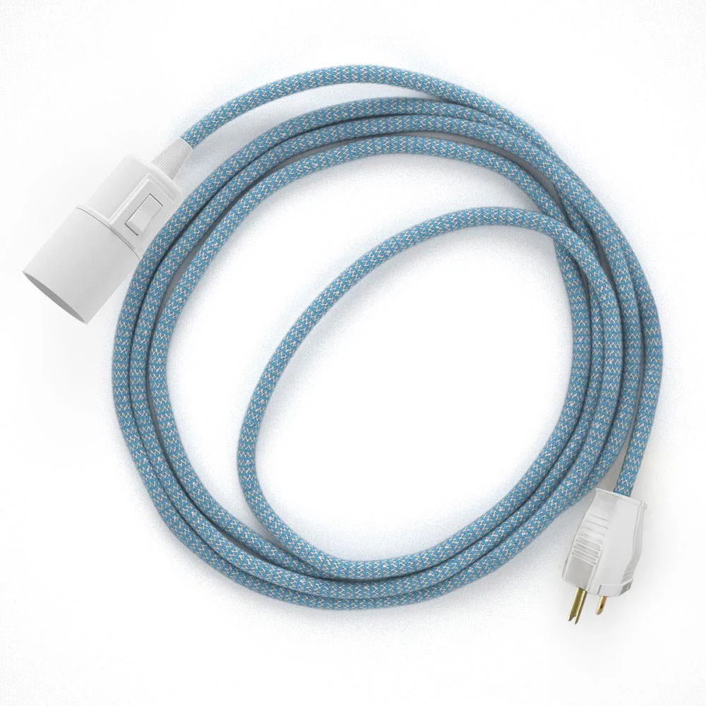 Snake – Plug-in-Lampe mit Zickzack-Textilkabel – RD75