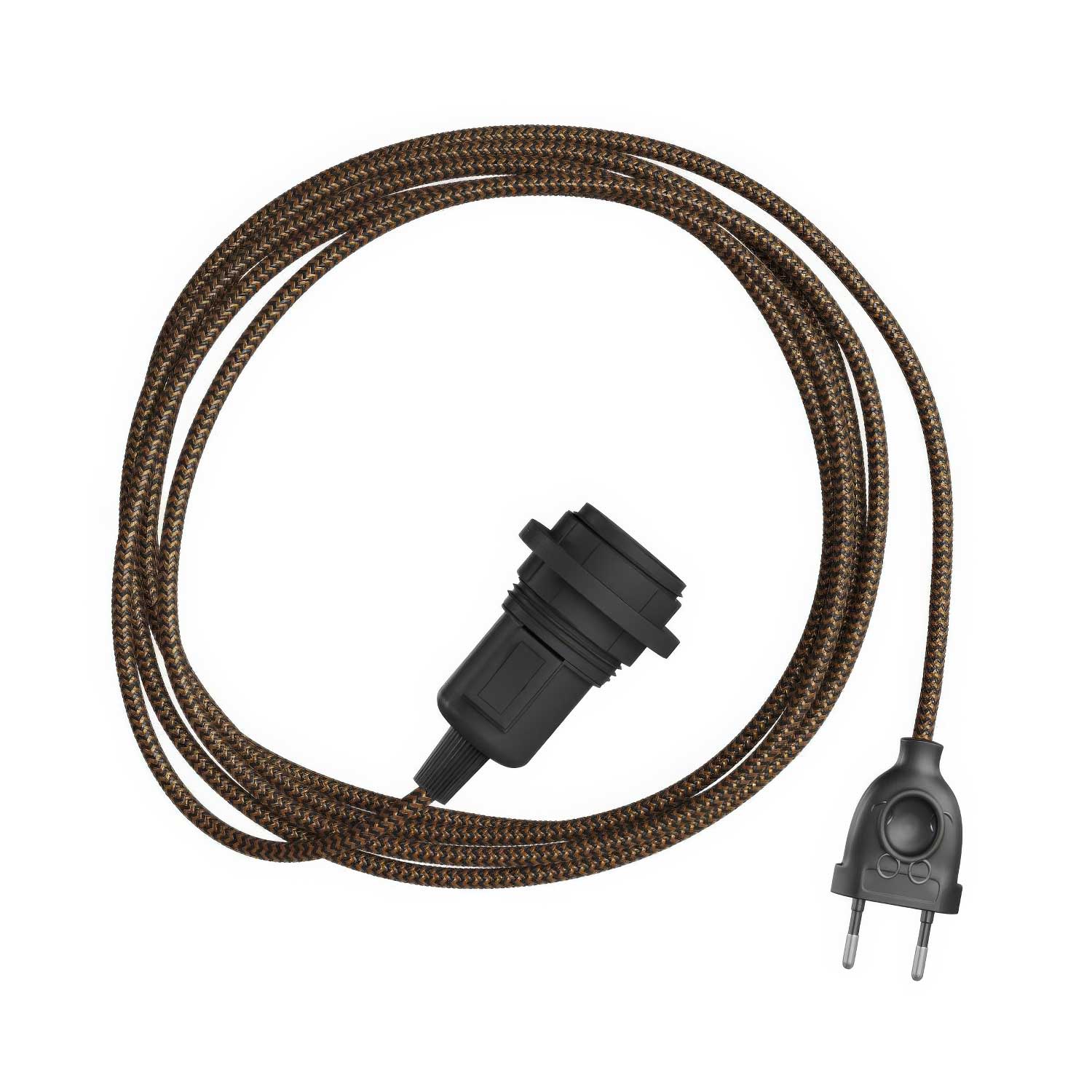 Snake Zig-Zag für Lampenschirm – Plug-in-Leuchte mit Zig-Zag-Stoffkabel RZ24
