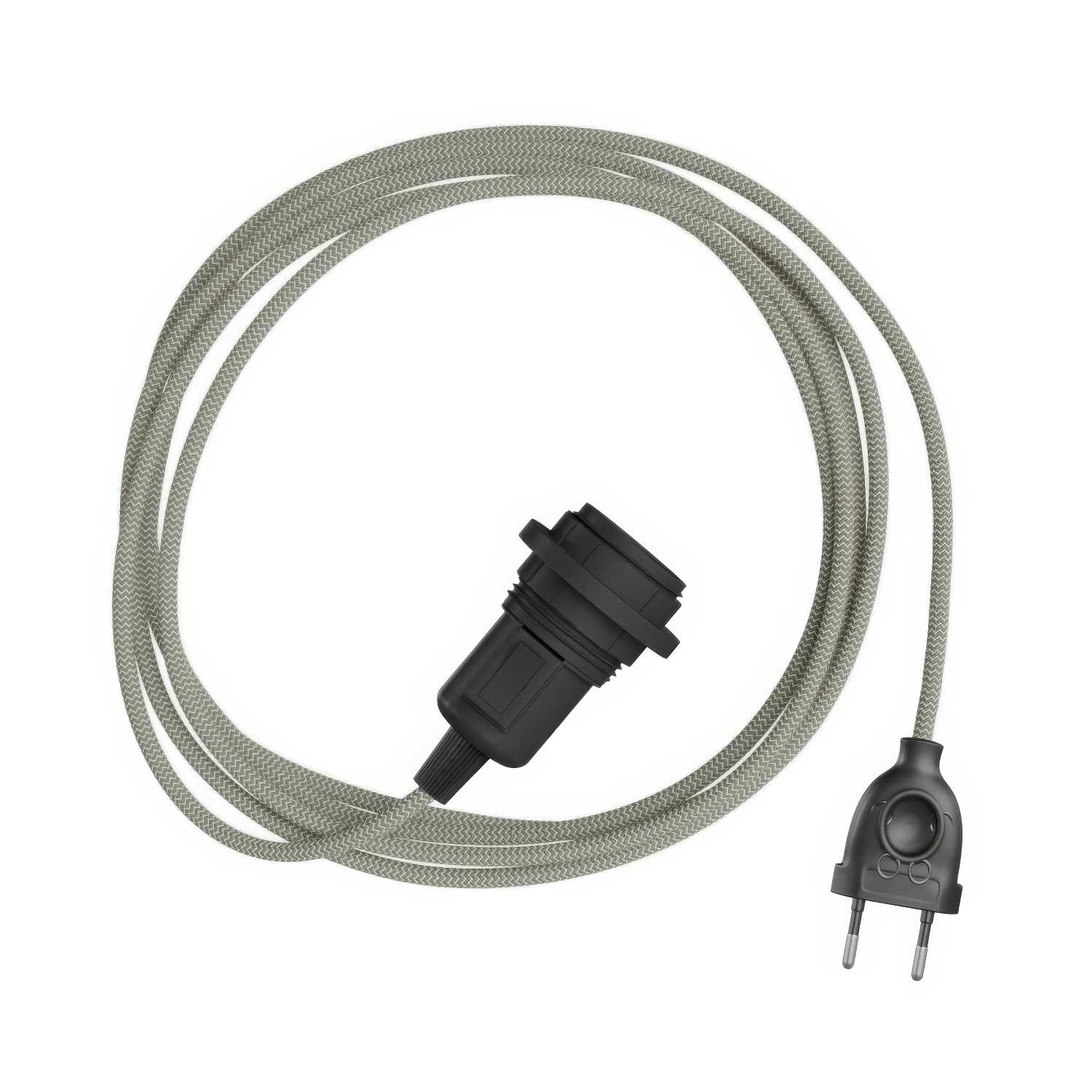Snake Zig-Zag für Lampenschirm – Plug-in-Leuchte mit Stoffkabel, Zig-Zag-Effekt RD74