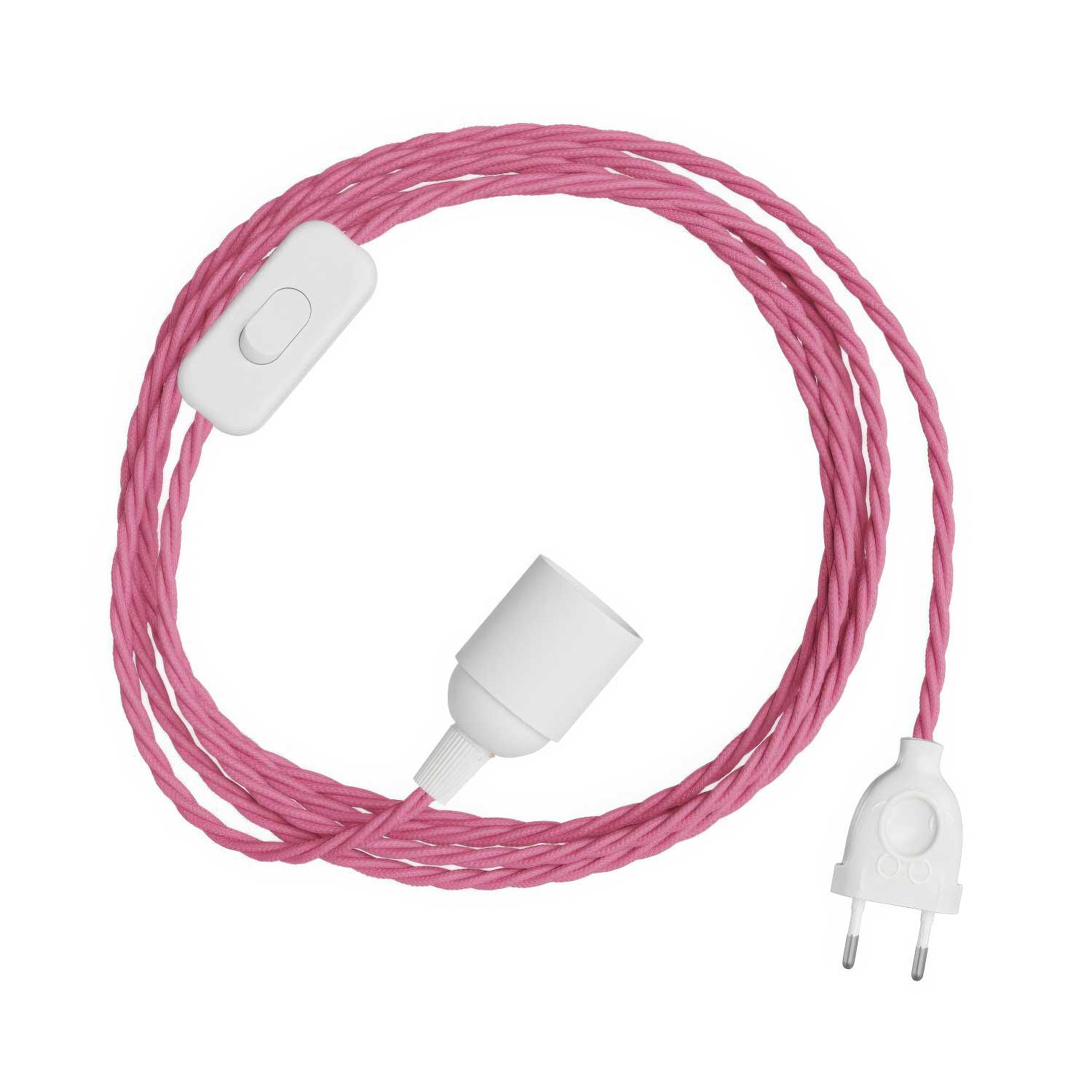 SnakeBis Twisted – Verkabelung mit Lampenfassung und geflochtenem Stoffkabel TM08