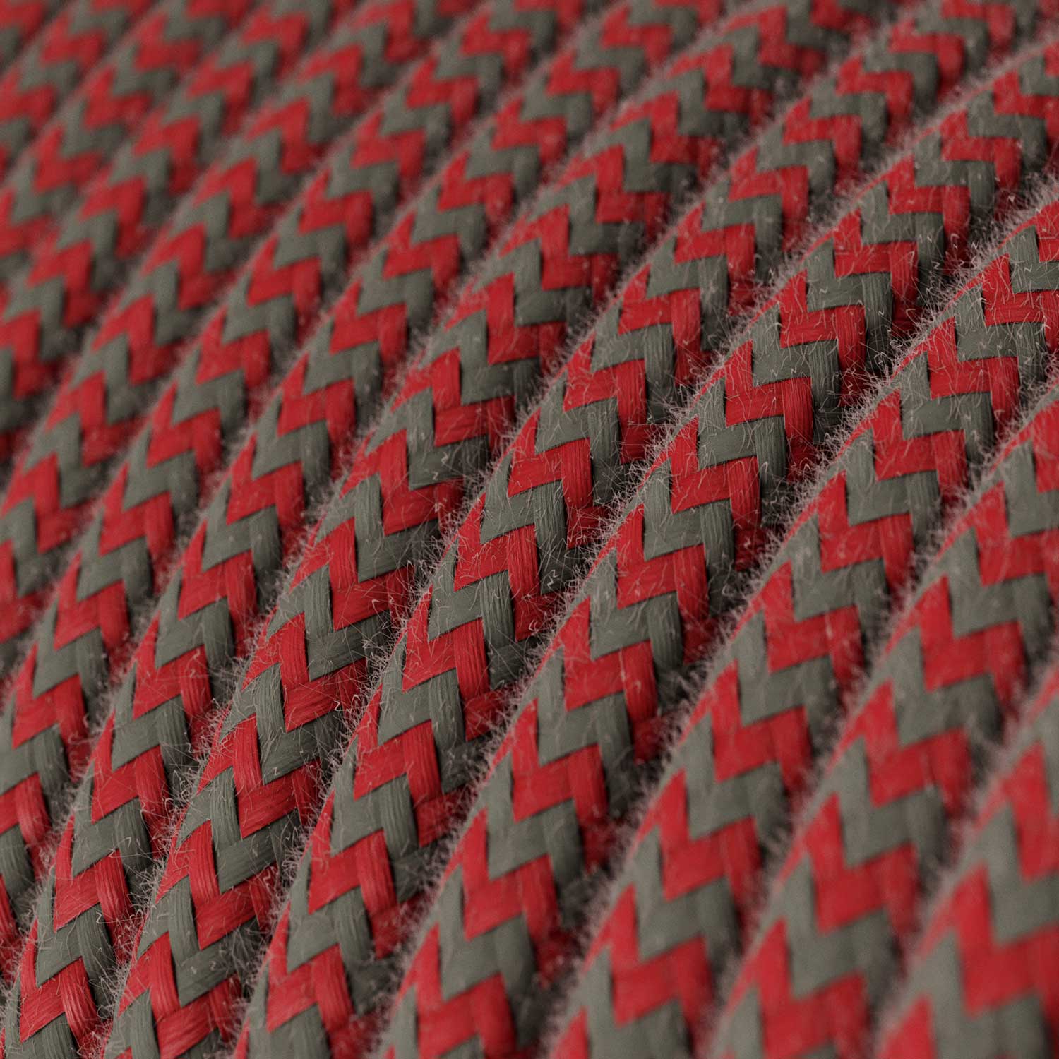 SnakeBis Zig-Zag für Lampenschirm – Verkabelung mit Lampenfassung, Stoffkabel in Zig-Zag-Optik RZ28 und UK-Stecker - Image 2