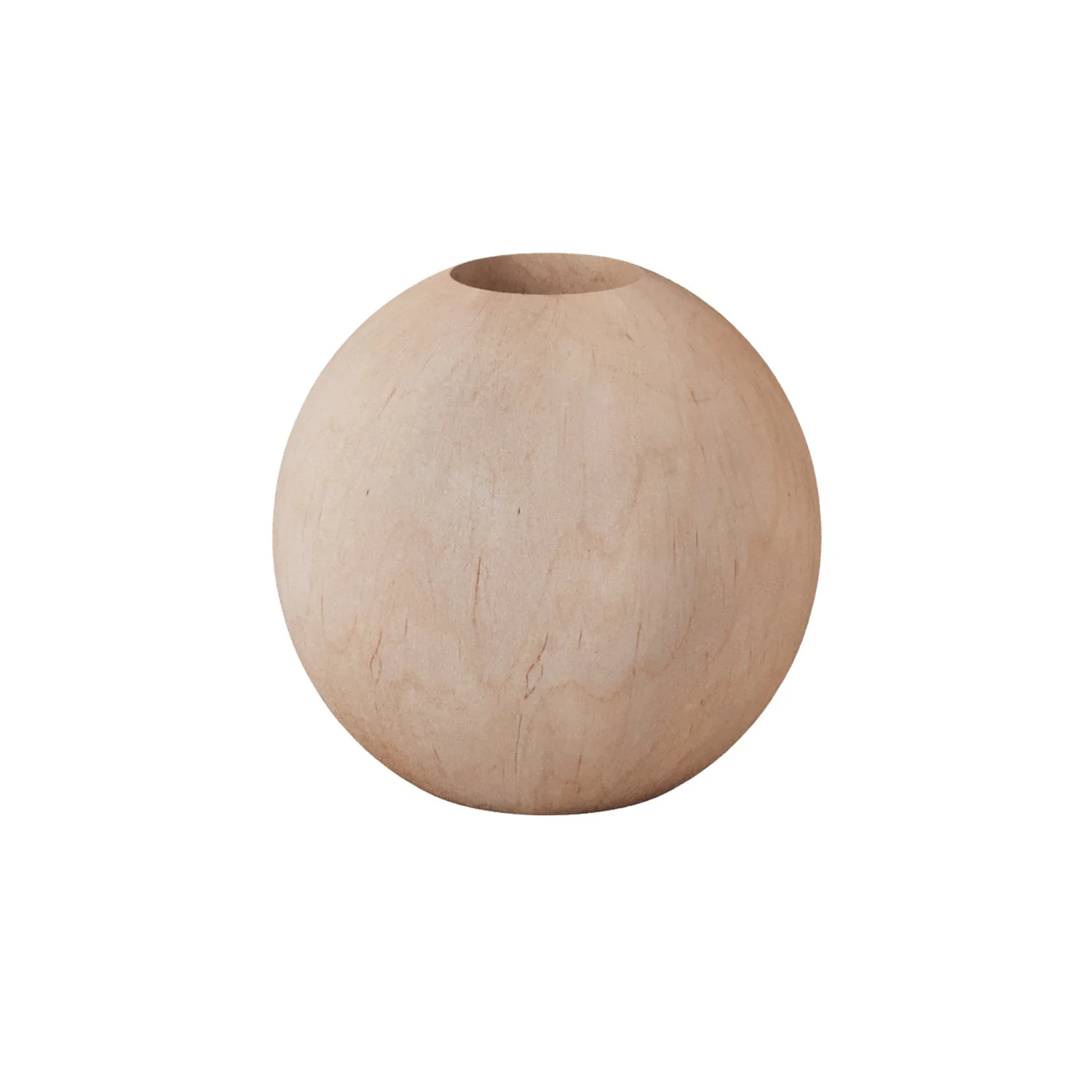 Lampensockel aus Holz - Kugel
