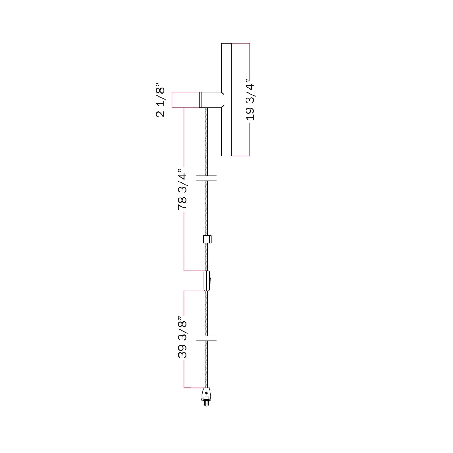 Spostaluce Plug-in-Lampe mit Metall-Finish und S14d LED-Linearglühbirne – Gebürstete Bronze - Image 5