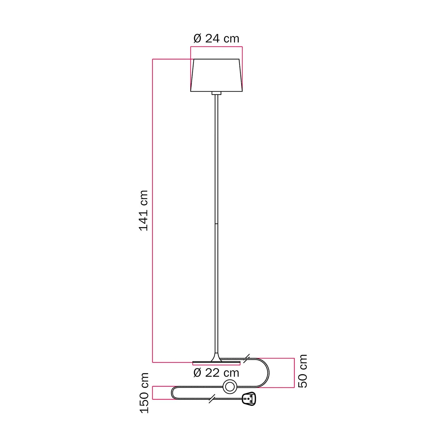 Stehleuchte MAG-Y mit runder Metallbasis, Athena-Lampenschirm und UK-Stecker – Gebürsteter Bronze - Image 5