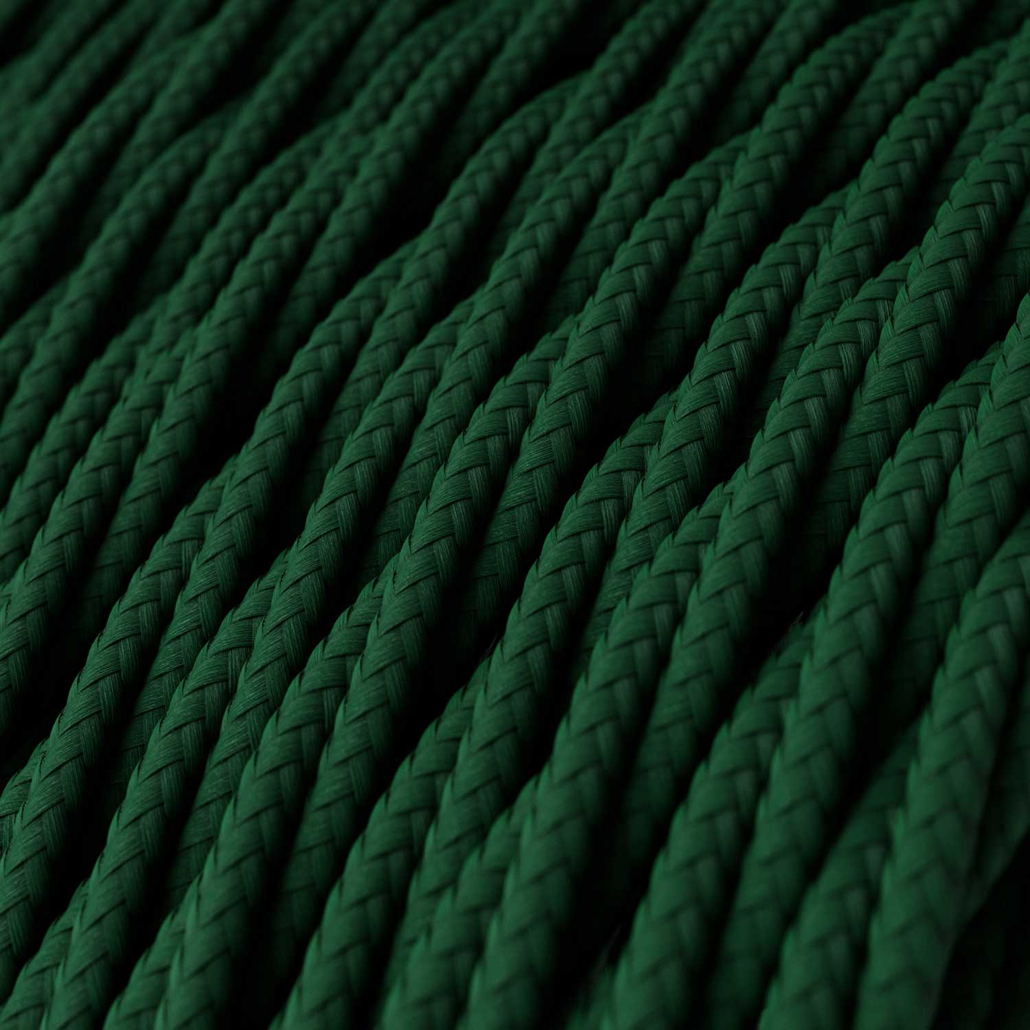 Geflochtenes Textilkabel Waldgrün – Das Original von Creative Cables, entwickelt für die Aufwertung Ihrer Kronleuchter – TM21 - Image 2