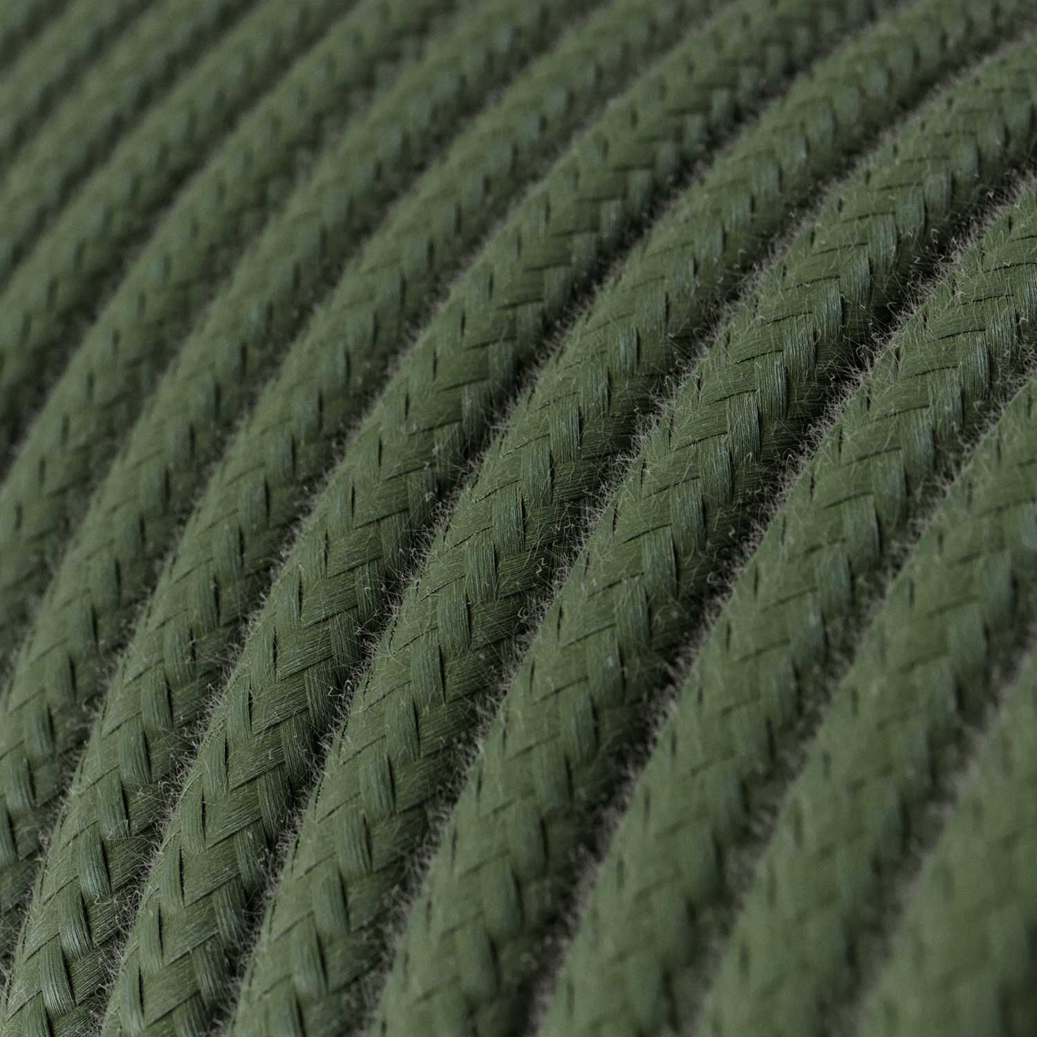 Textilkabel - Grau-grün Baumwolle RC63 - UL-zertifiziert - Image 2