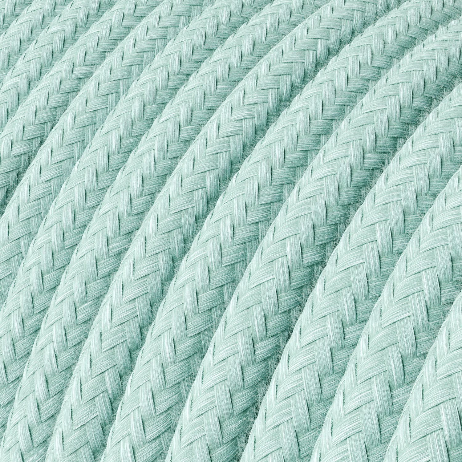Stoffummanteltes Kabel – Seladongrün-Baumwolle RC18 – UL-zertifiziert - Image 2