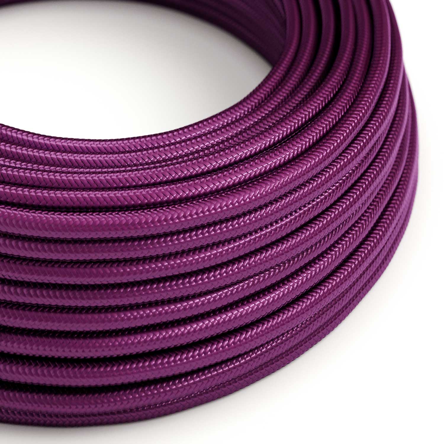 Stoffkabel – Glänzendes Ultraviolett RM35 – UL-zertifiziert