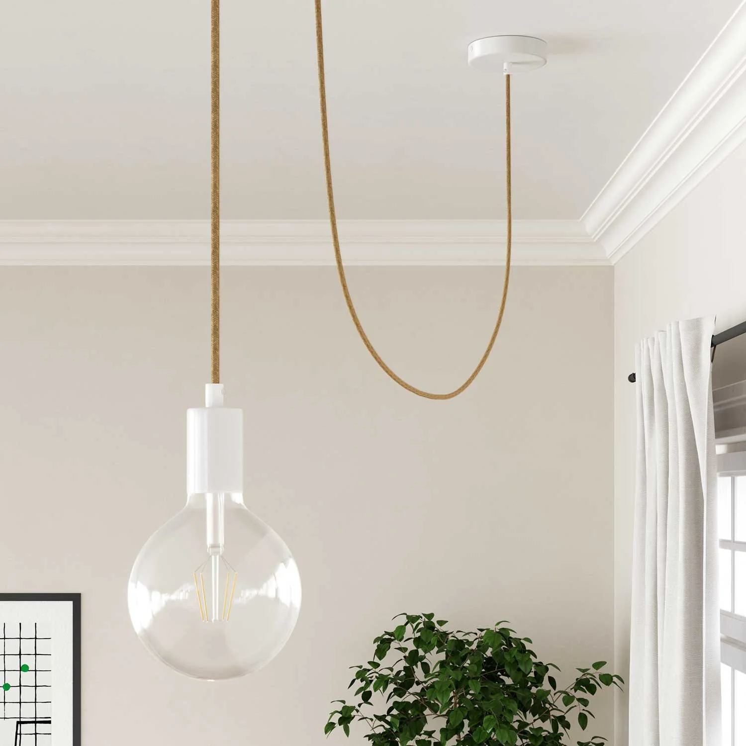 Stoffummanteltes Kabel – Jute RN06 – UL-zertifiziert - Image 3