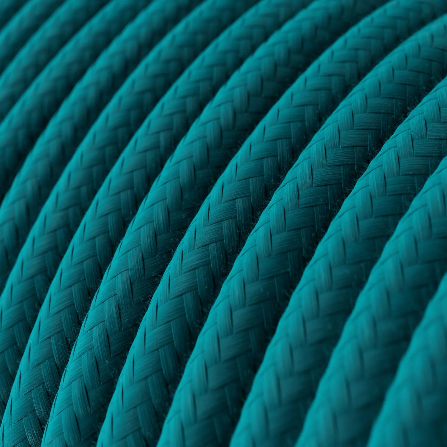 Textilkabel – Petrolblauer Baumwollstoff RC21 – UL-zertifiziert - Image 2