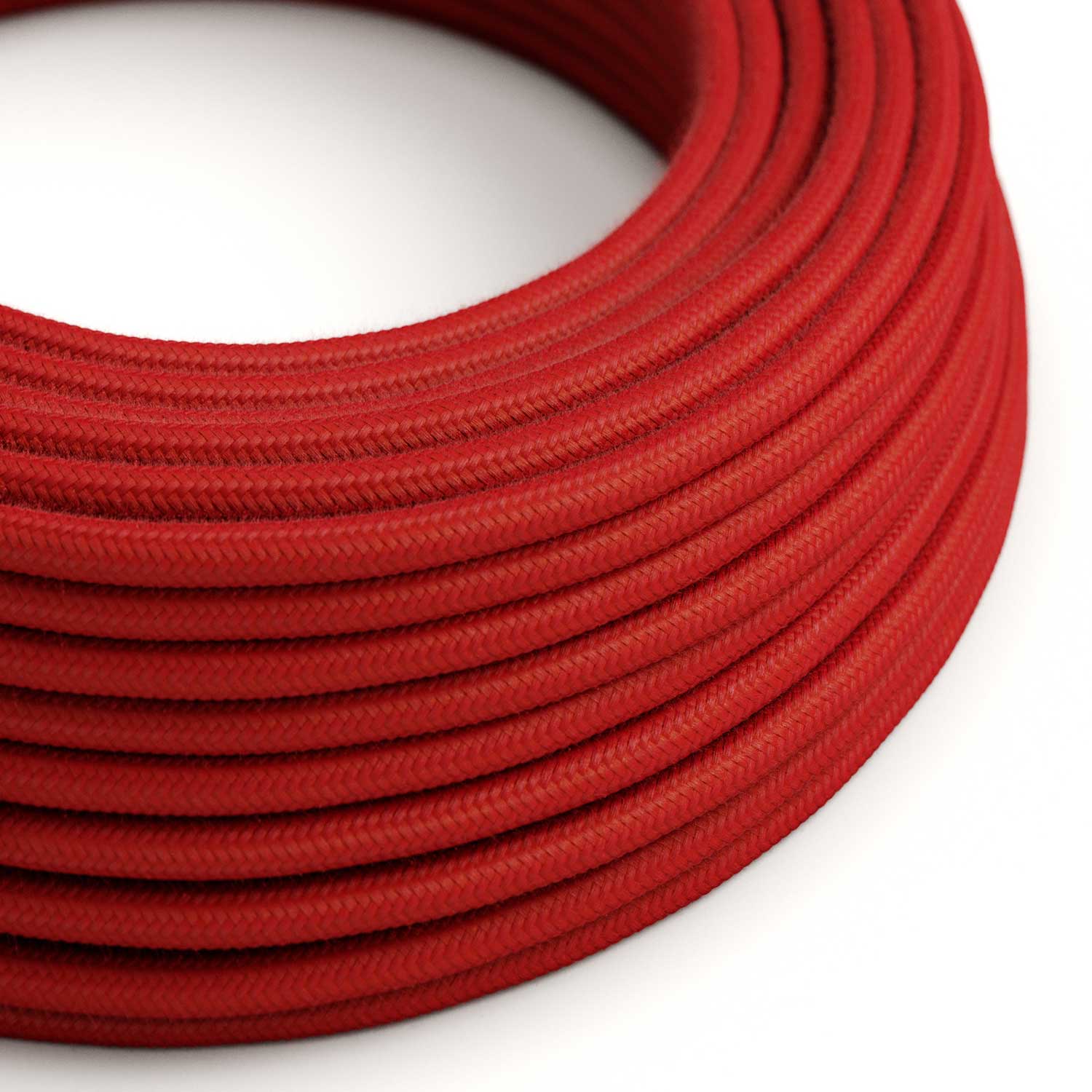Stoffummanteltes Kabel – Rote Baumwolle RC35 – UL Zertifiziert