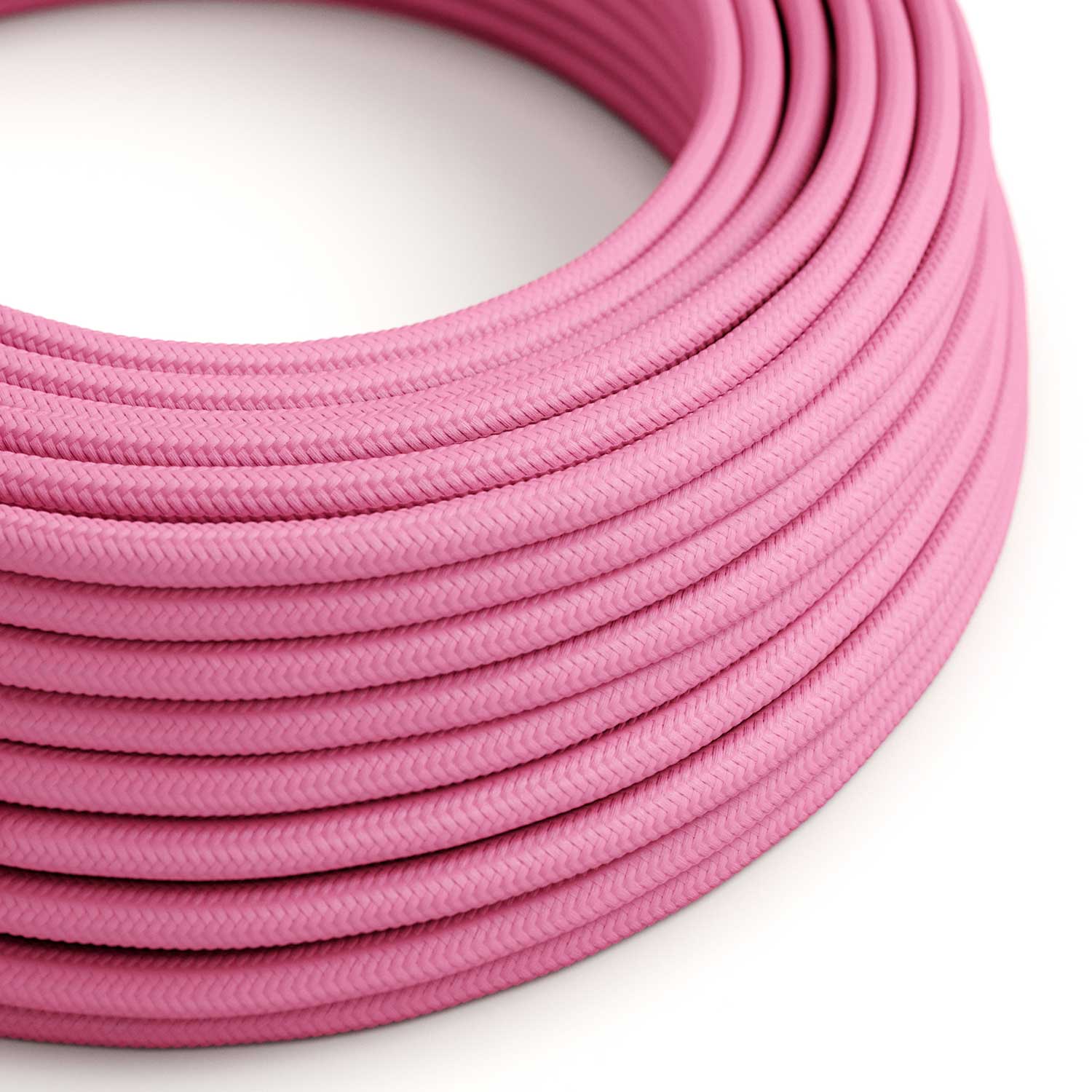 Glänzendes pinkes Elektrokabel – Das Original von Creative Cables, die beste Wahl für Ihre Lampen – RM08