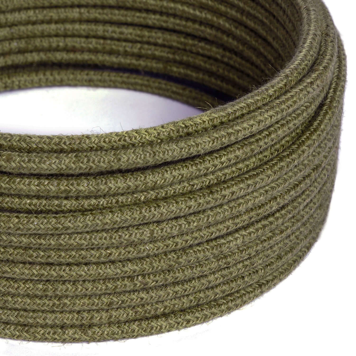 Elektrokordel für Beleuchtung, Rindenbraun aus Jute – Das Original Creative Cables, für DIY-Lampen – RN26