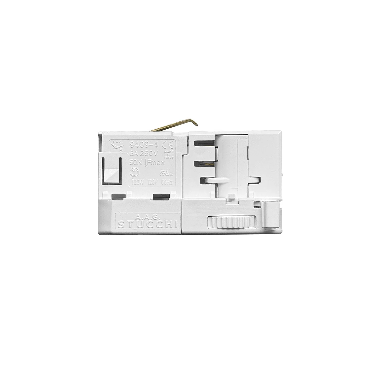 Stucchi-Adapter Weiß für 3-Phasen-Schiene – für Pendelleuchten