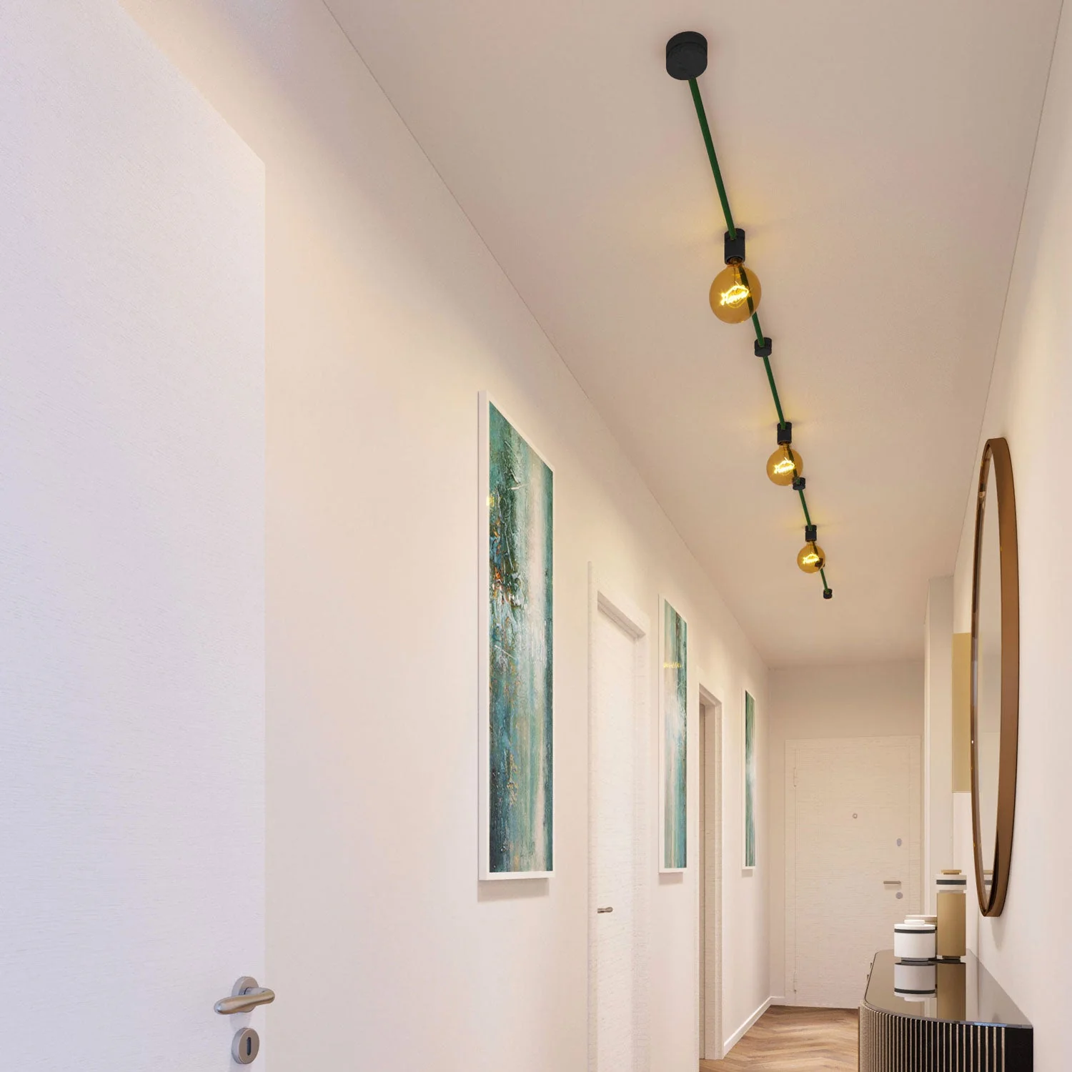Filé Linear-Kit – mit 5 m CM21-Kabel für Lichterketten und 7 schwarz lackierten Holzelementen für den Innenbereich - Image 2