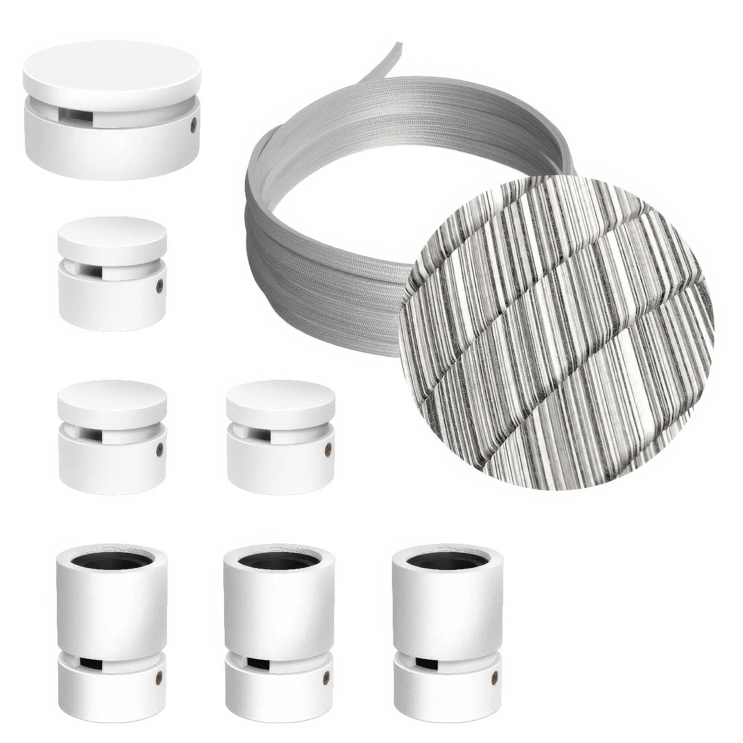 Filé Linear Kit – mit 5 m ECC37-Kabel für Kettenaufhängung und 7 lackierten Holzelementen für Innenräume