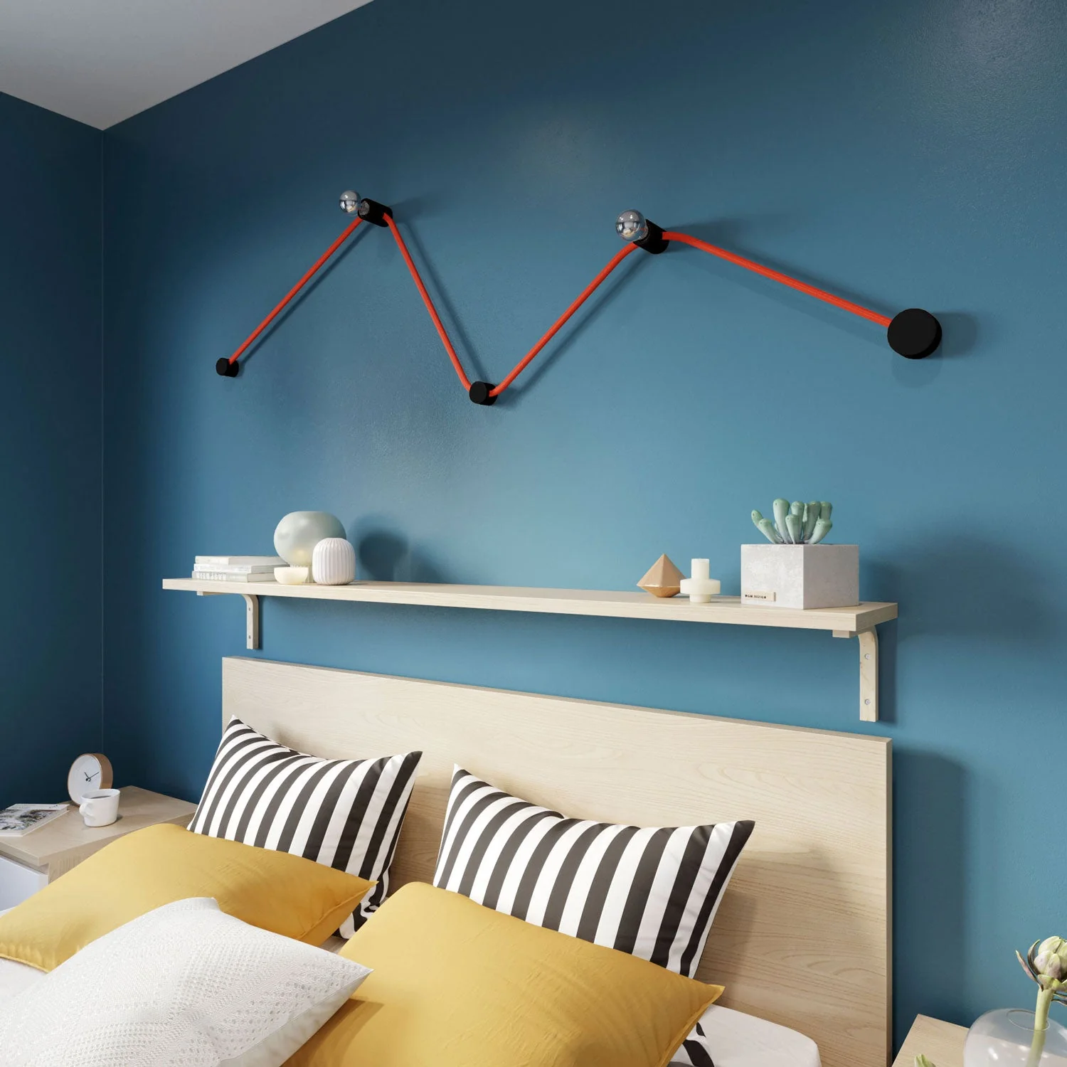 Filé Wiggle System Kit – mit 3 m CF15-Kabel für Lichterketten und 5 schwarz lackierten Holzelementen für den Innenbereich - Image 2
