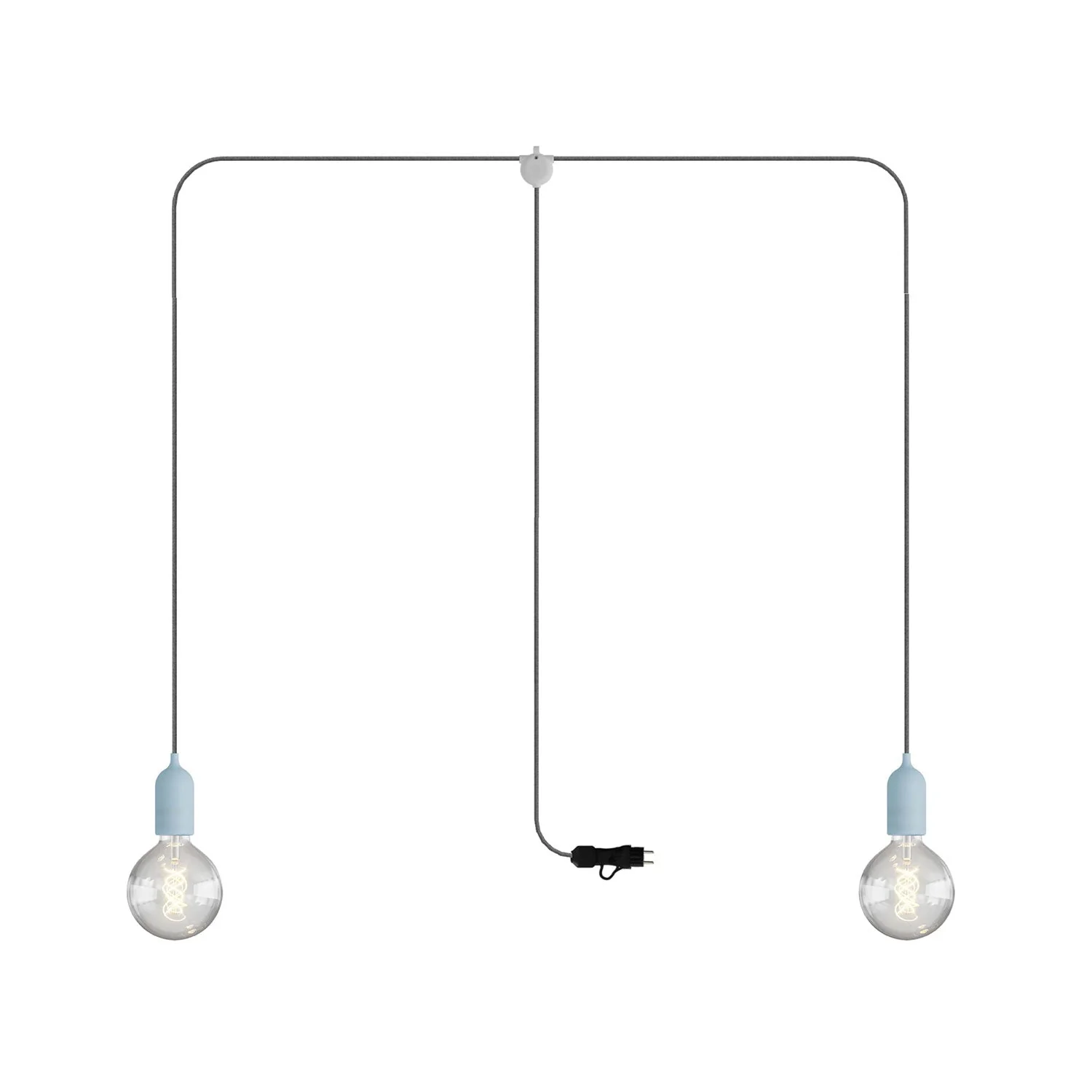 T-Snake Modulair Außenleuchte IP65 tragbar mit 2 Lichtquellen – Hellblau