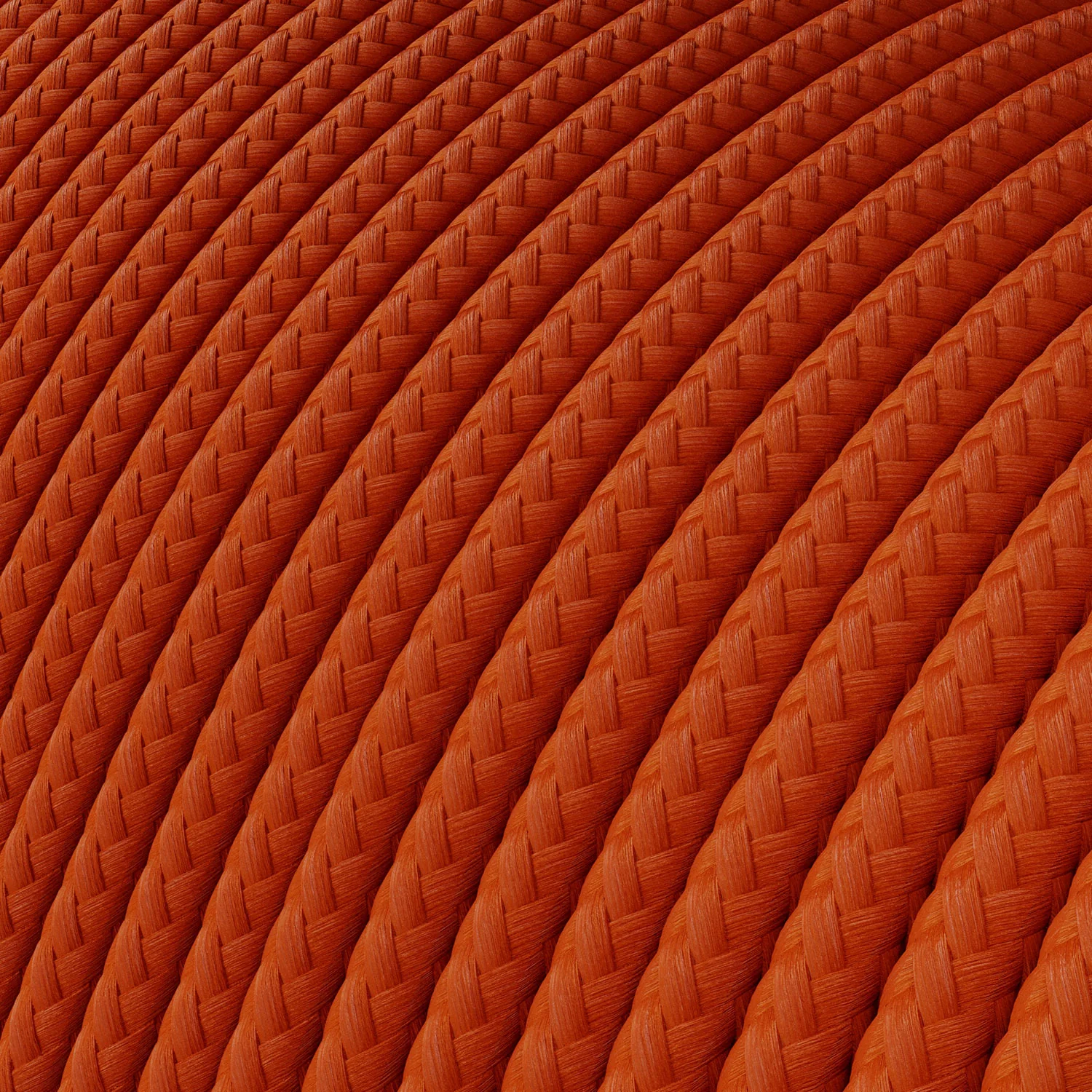 Extra-Low-Voltage-Textilkabel mit Stoffummantelung in Seidenoptik Orange RM15 - Image 2