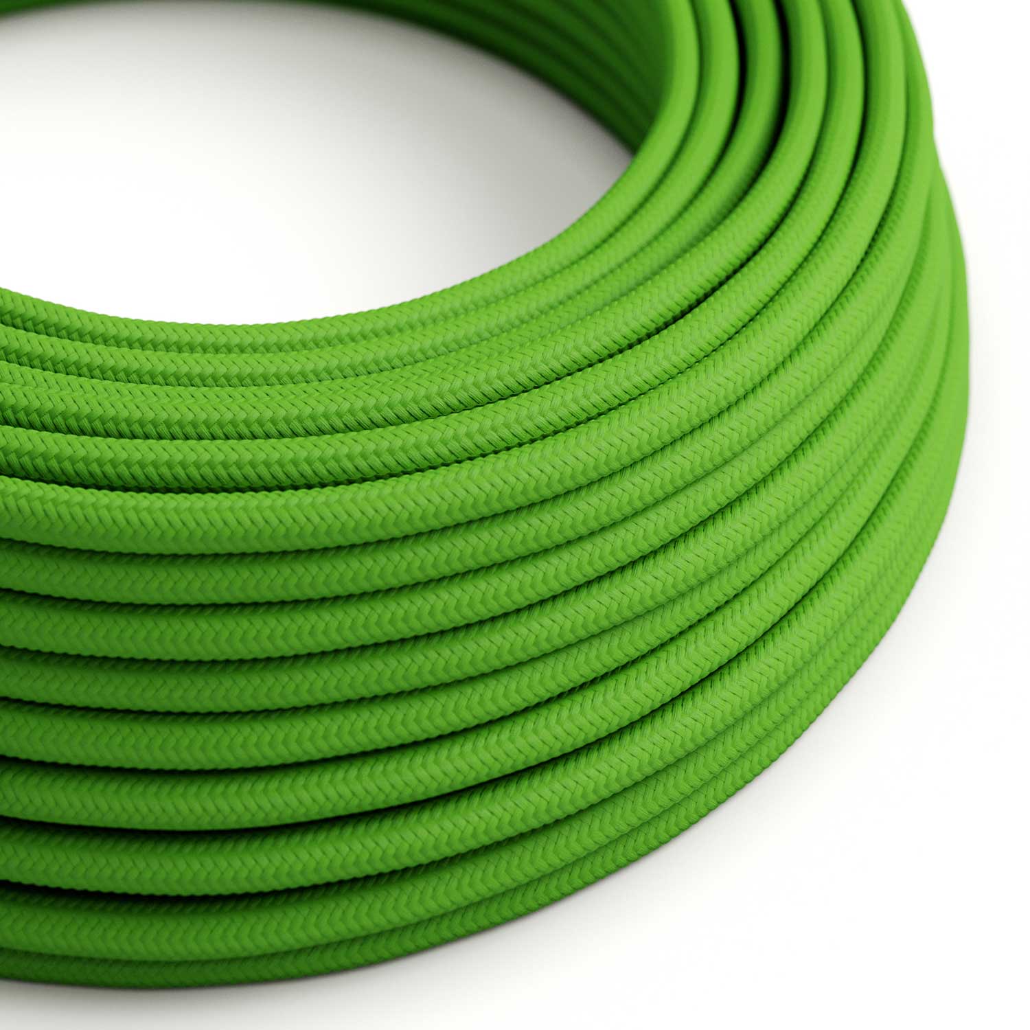 Textilkabel für Beleuchtung Limegrün – Das Original von Creative Cables, ideal für kreative Lampen – RM18