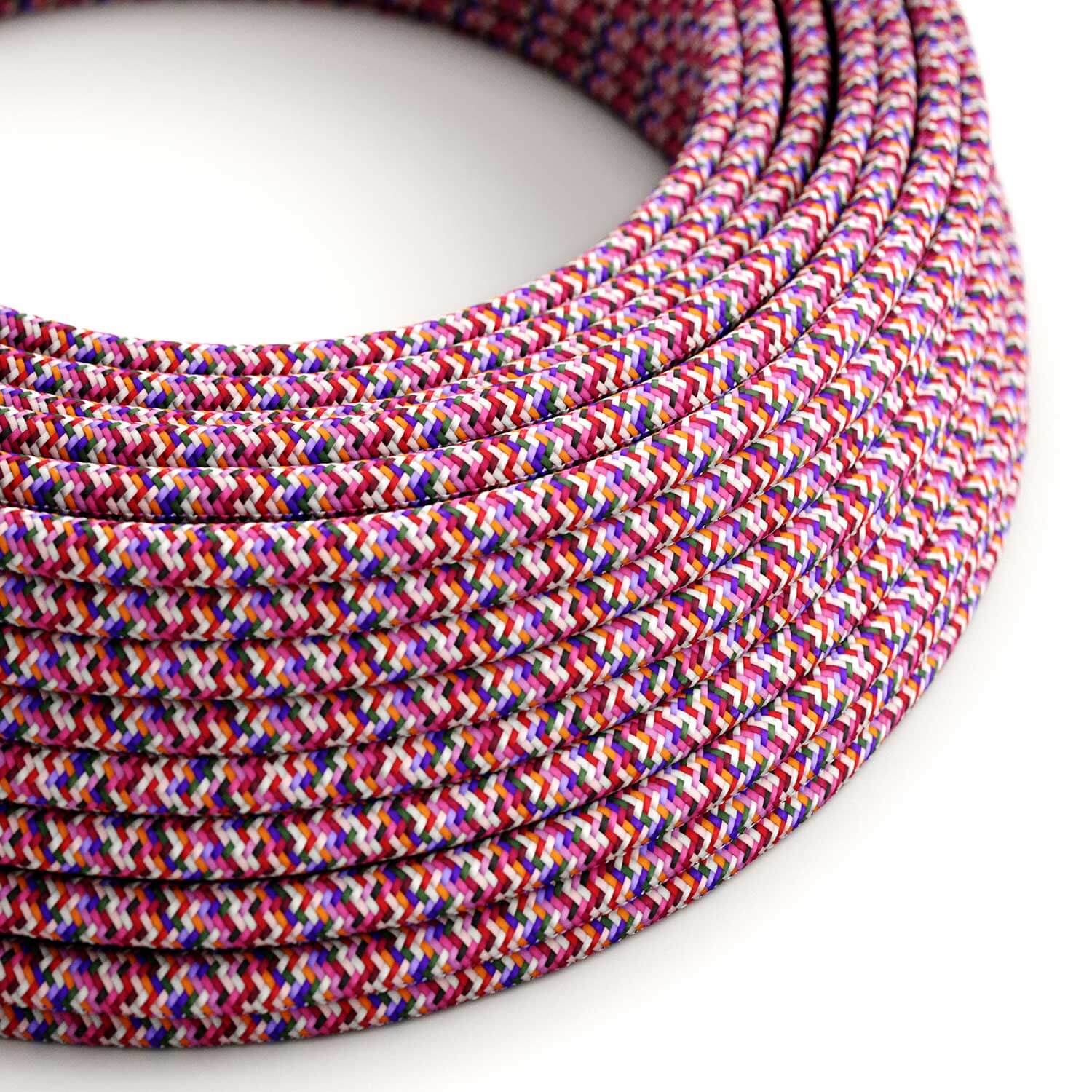 Textilkabel für Beleuchtung Pixel Palette Fuchsia – Das Original Creative Cables, für den perfekten Look deiner Lampen – RX00