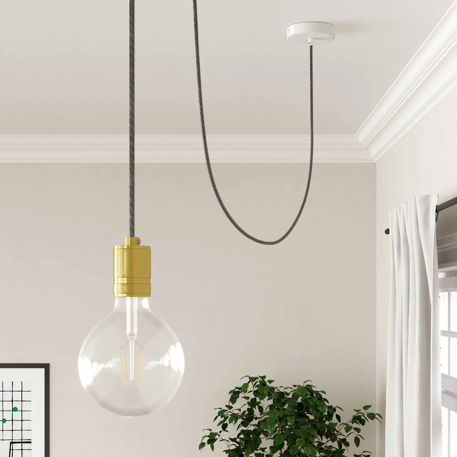 Textilkordel aus Baumwolle und Leinen Zabaione Vertigo – Das Original Creative Cables, für exklusive Lampen – ERD22 - Image 4