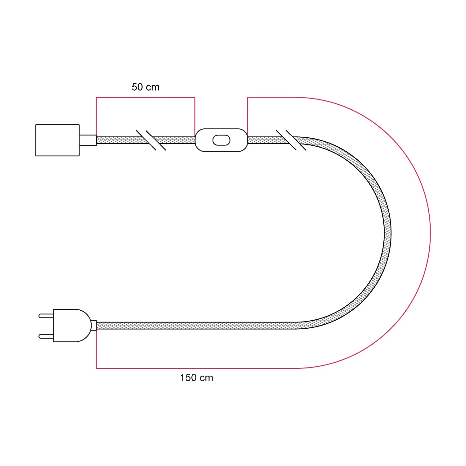 Tischleuchte mit Erlenholzfuß, Porzellan-Effekt-Glühbirne, RM01-Kabel und EU-Stecker - Image 7